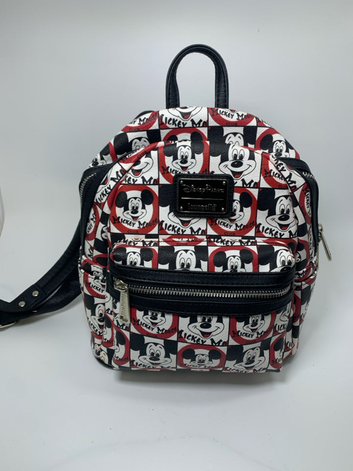 Disney Loungefly Mickey Mouse Mini Backpack *Minor Wear/Marks