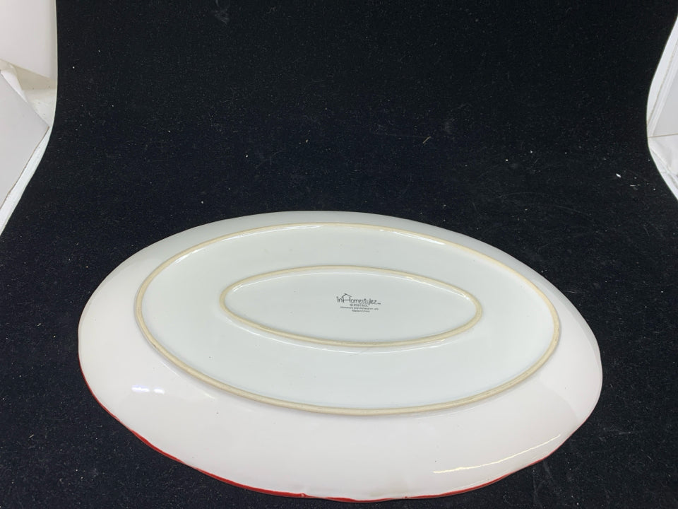 OVAL "GIVING PLATE" HOLLY.
