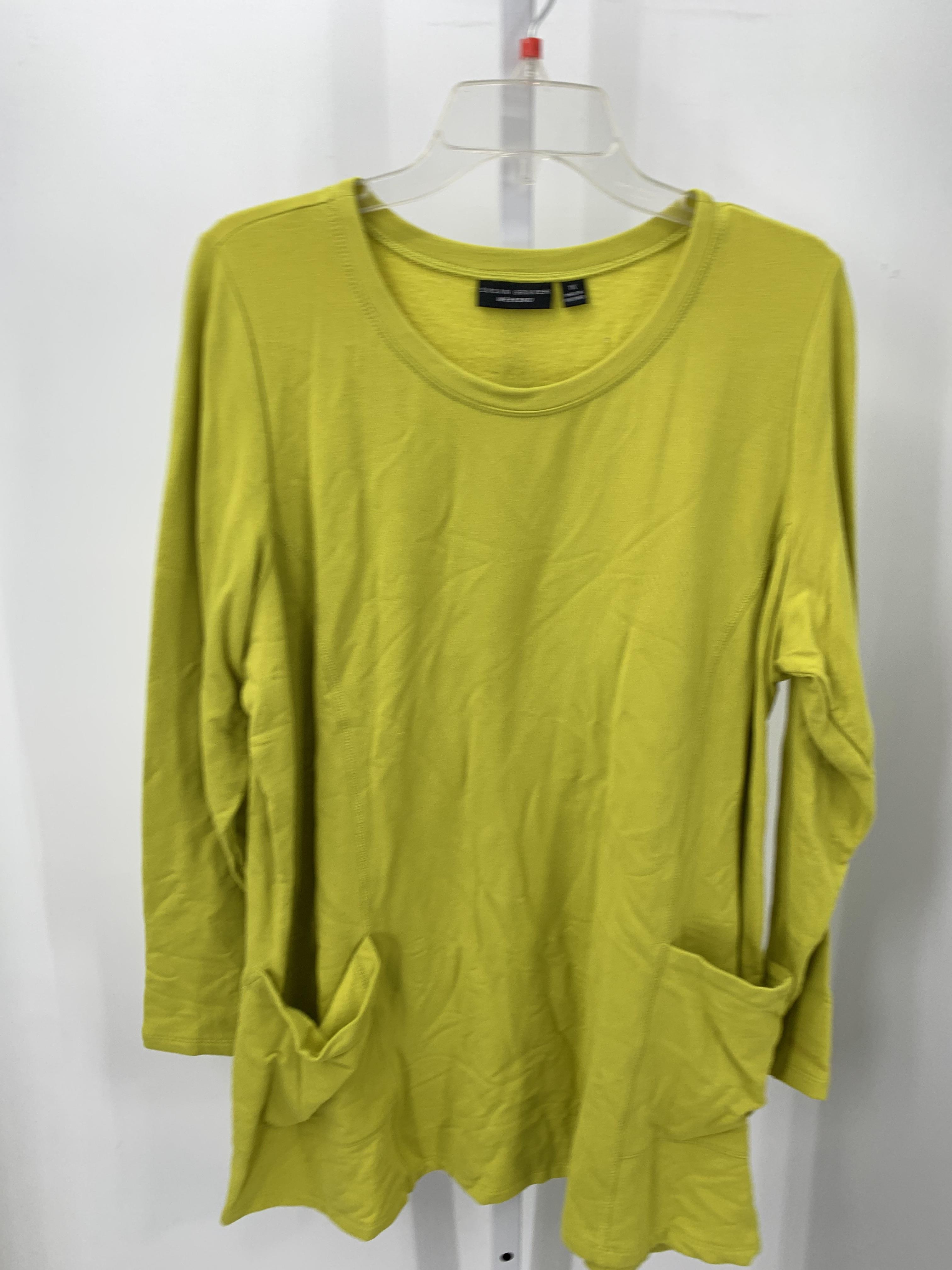 Susan Graver Size 1X Womens Long Sleeve Shirt