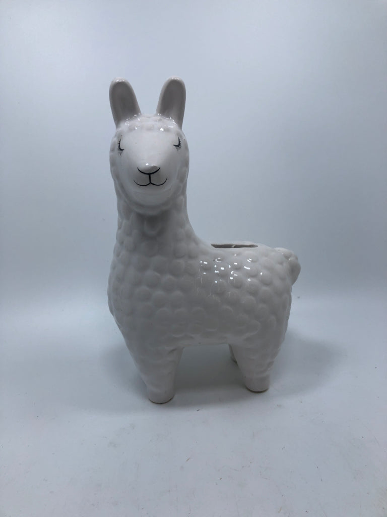 CERAMIC LLAMA COIN BANK.