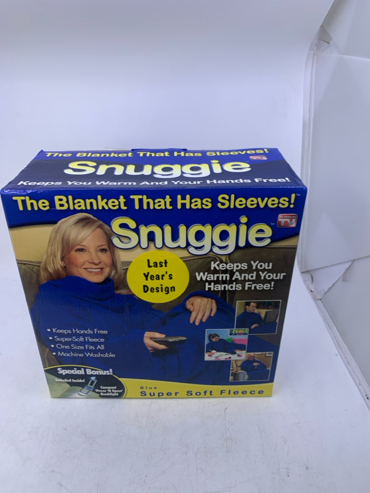 NIB BLUE SNUGGIE.