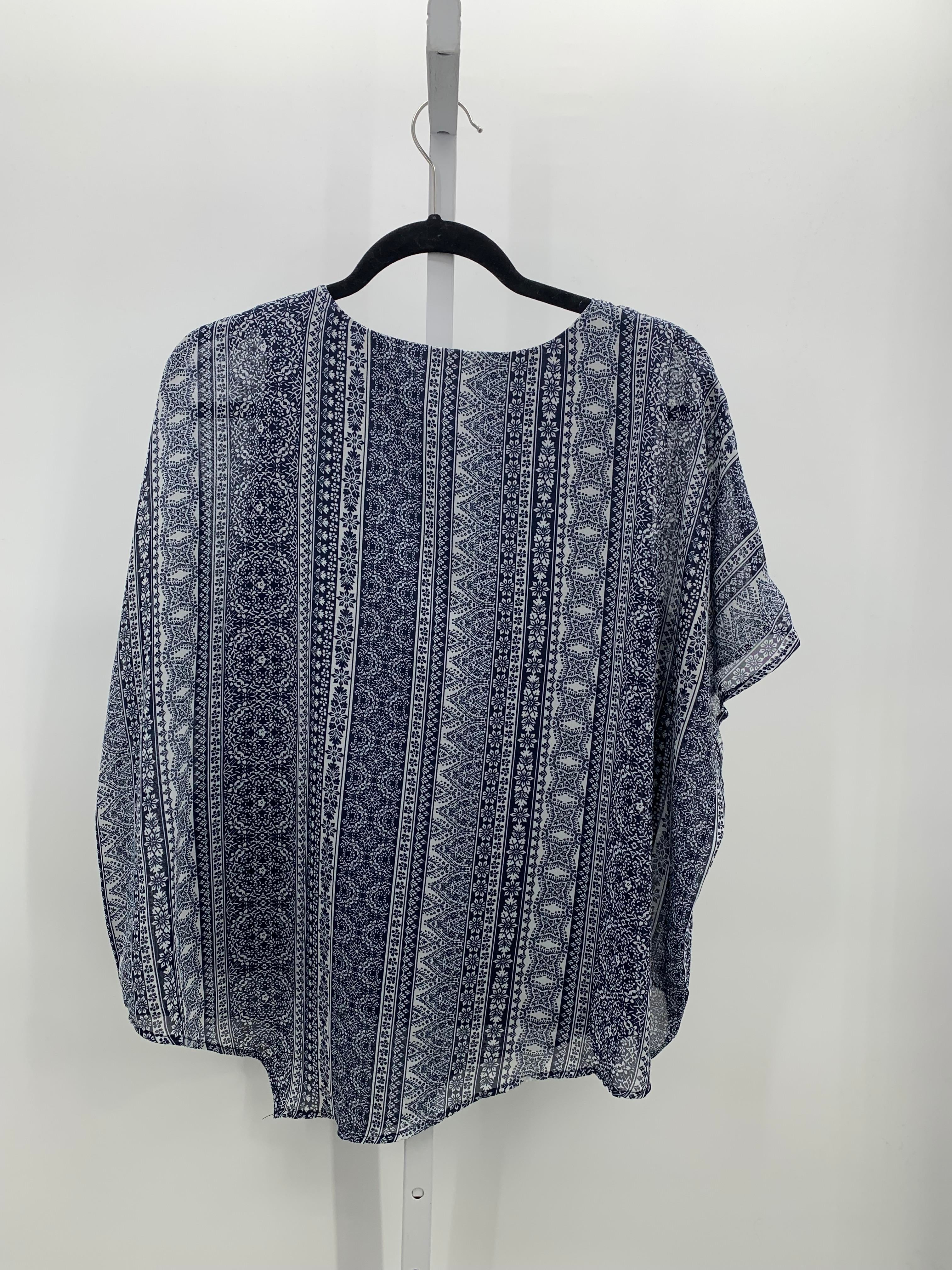 Roz & Ali Size X Large Petite Petite Short Sleeve Shirt