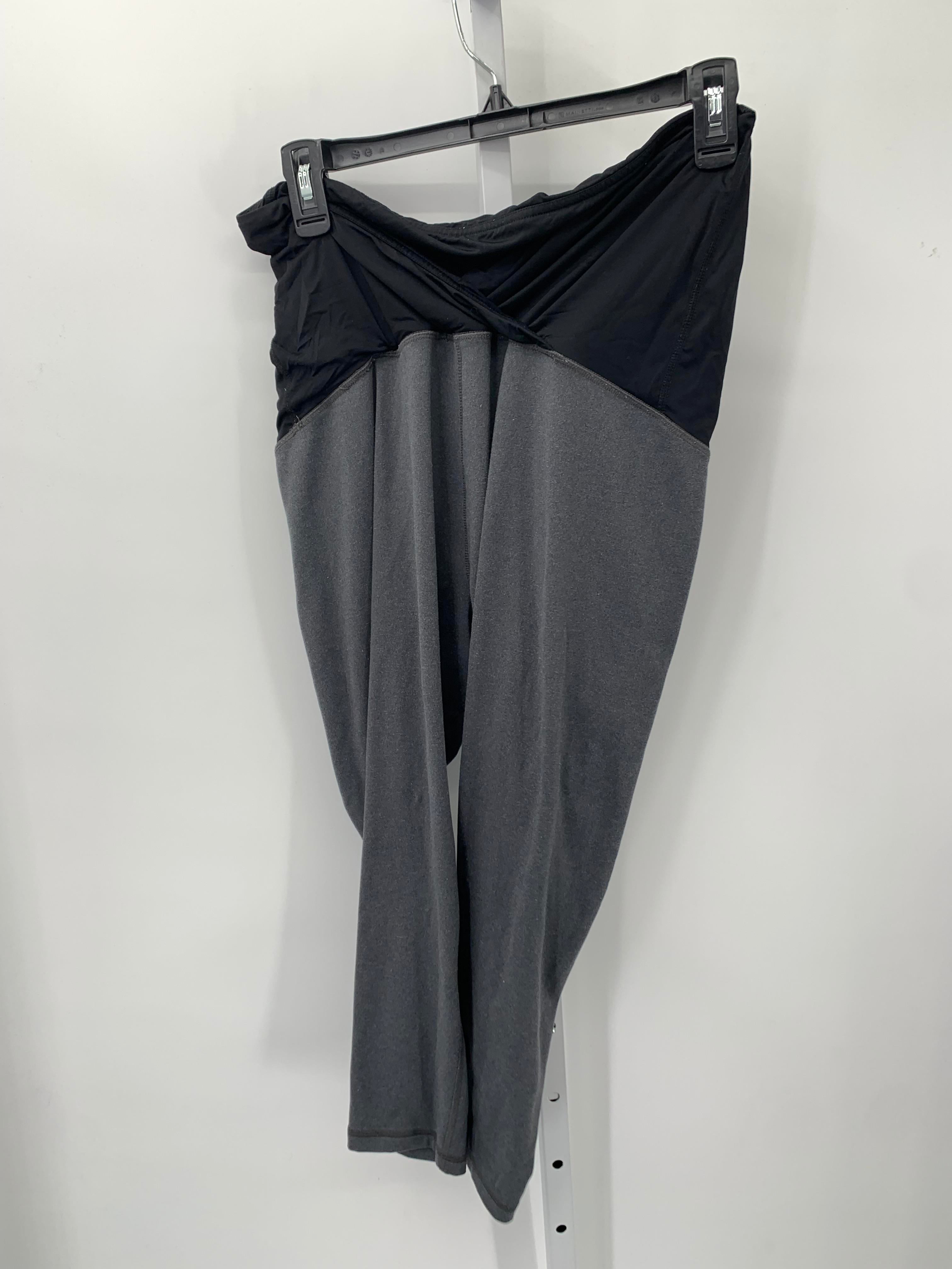 Isabel Grey Size Large Maternity Capri