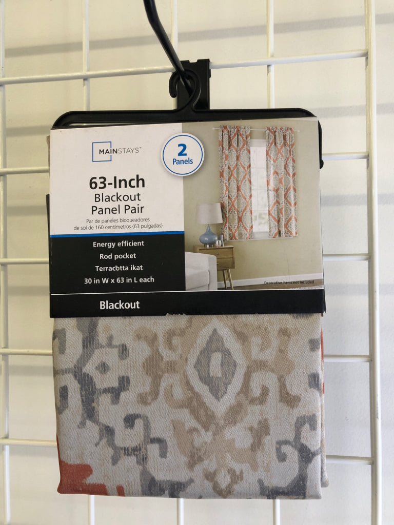 NEW 2PK BLACKOUT CURTAINS.