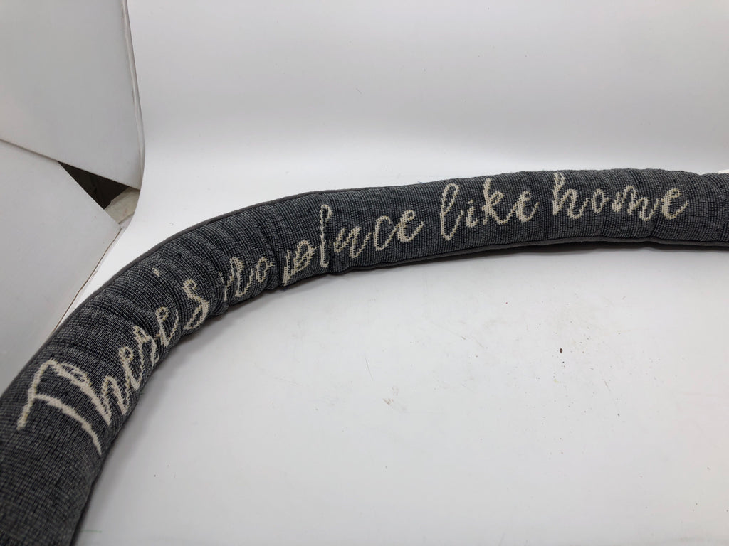 NO PLACE LIKE HOME WEIGHTED DOOR DRAFT STOPPER.