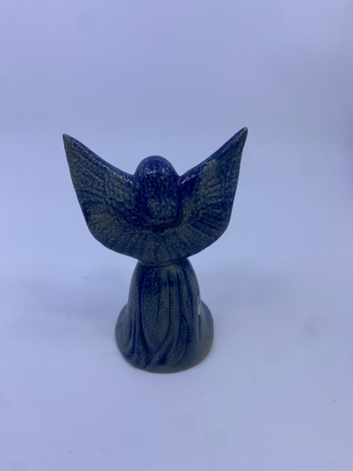 BLUE POTTERY ANGEL.