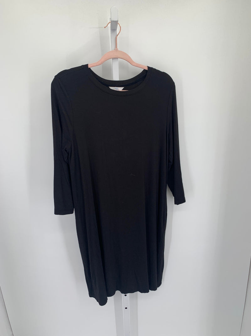 Time and Tru Size Large Misses 3/4 Sleeve Dress