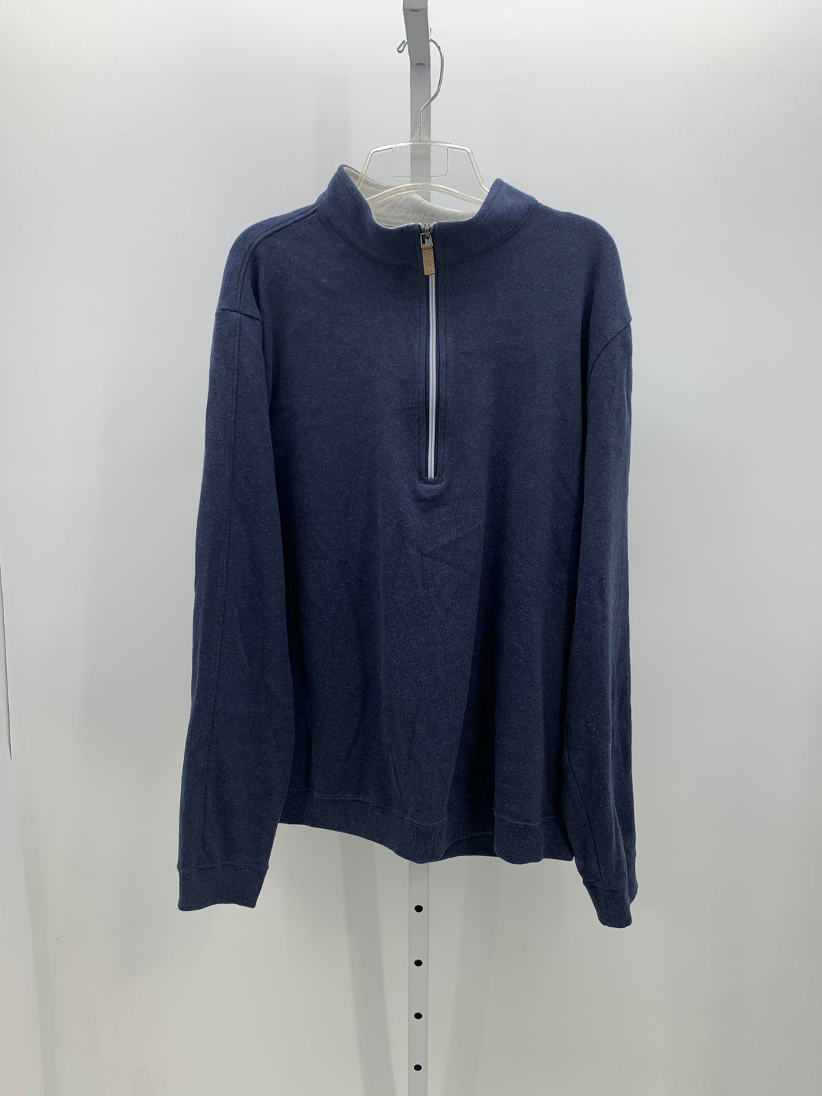 PARTIAL ZIP KNIT.
