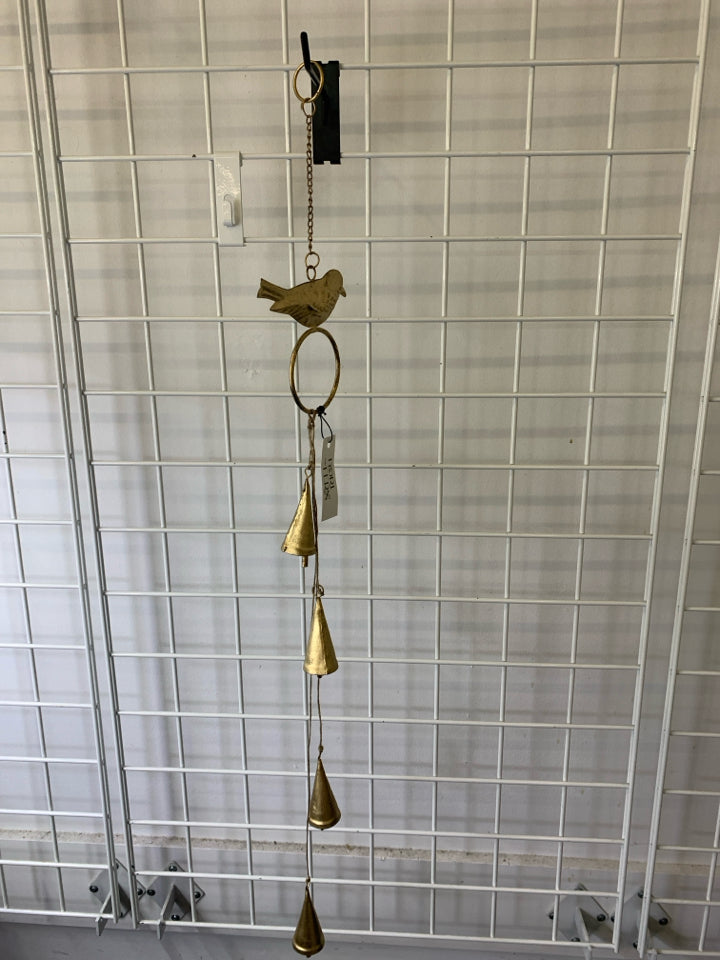 GOLDEN BIRD BELL HANGING.