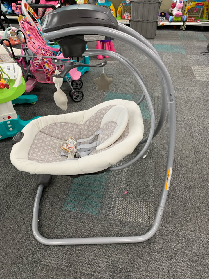 Graco swing with stars mobile