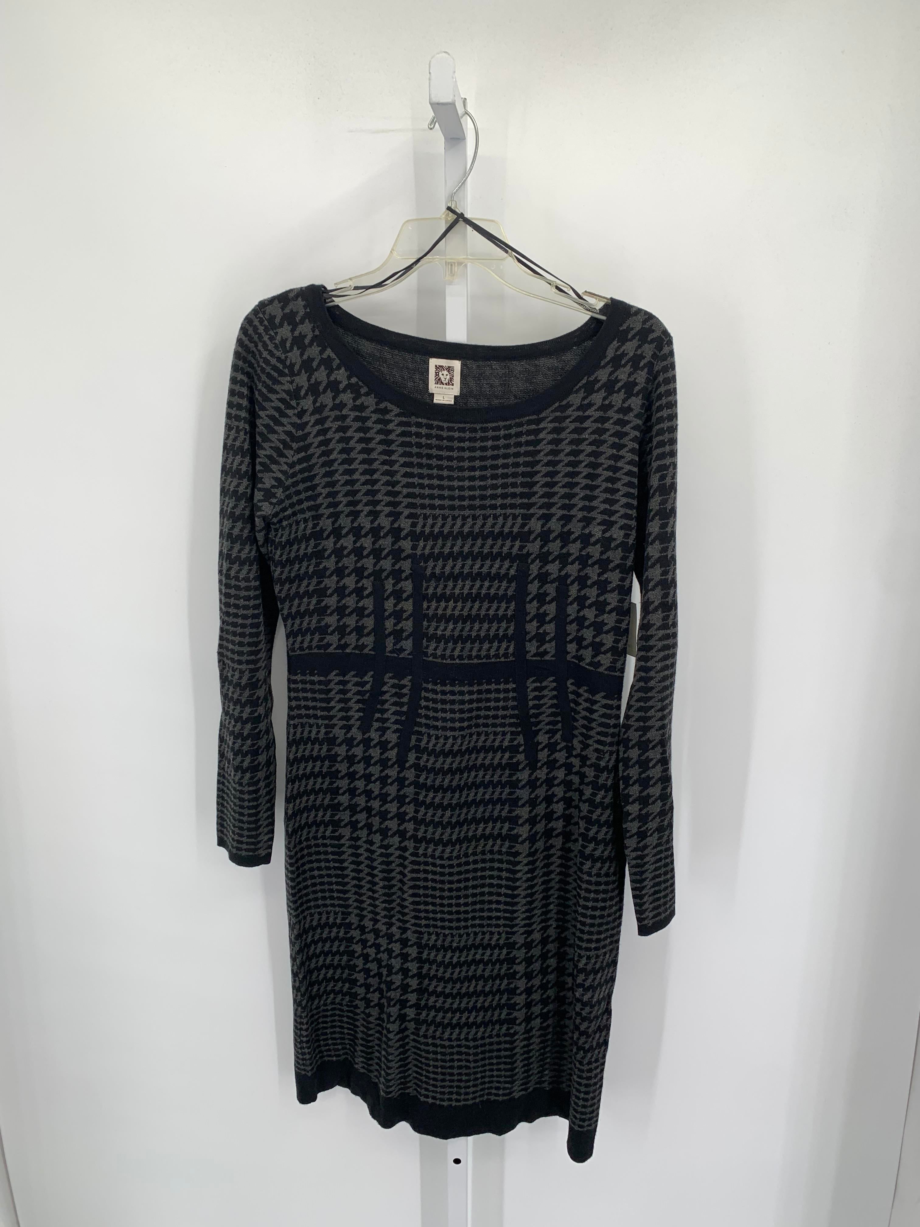 Anne Klein Size Large Misses Long Sleeve Dress