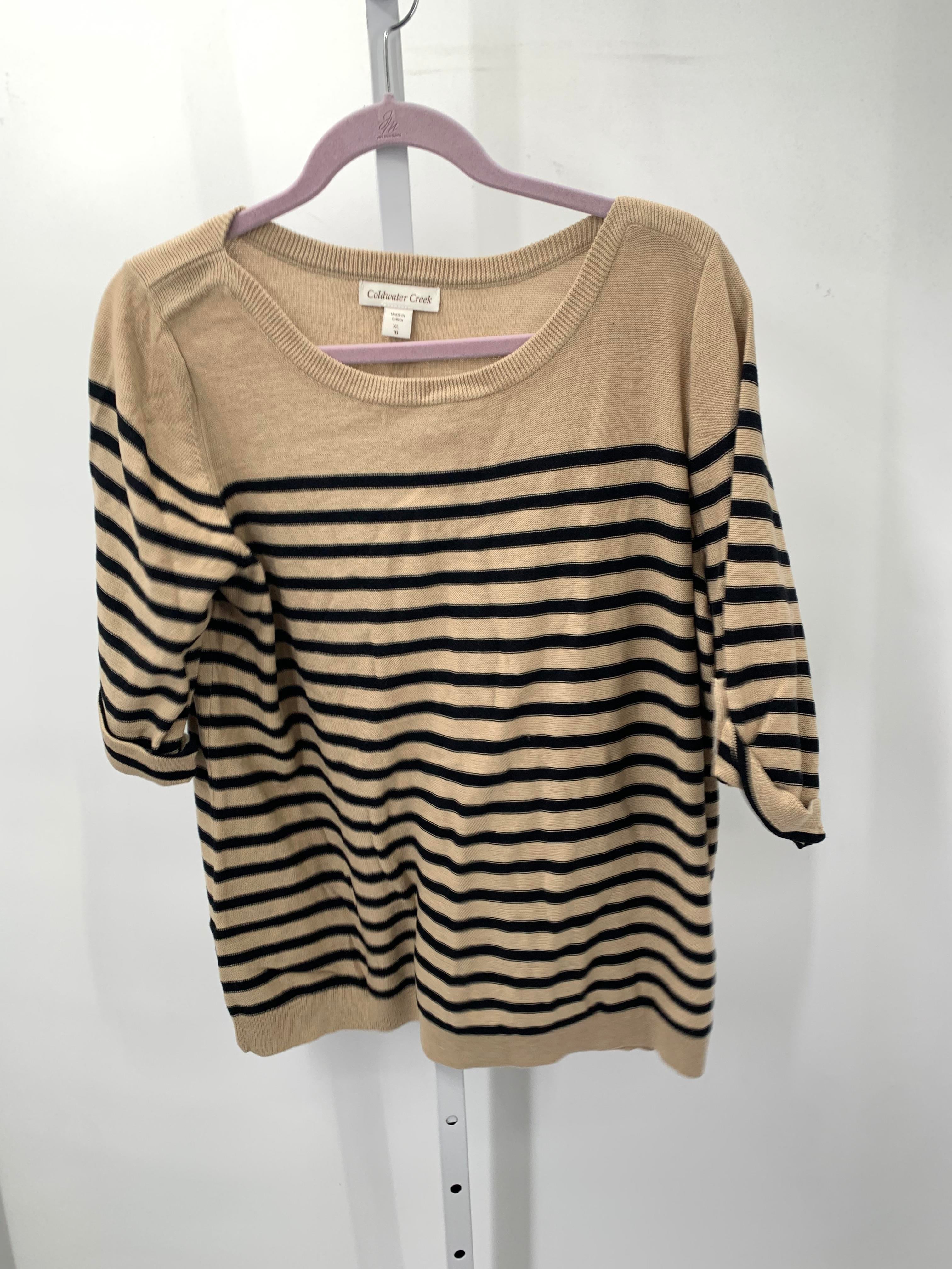 Coldwater Creek Size Extra Large Misses Short Slv Sweater