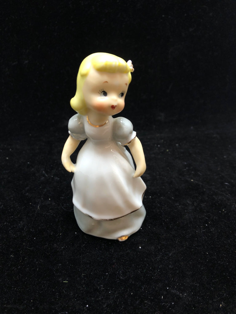 VTG GIRL IN BLUE DRESS- JAPAN