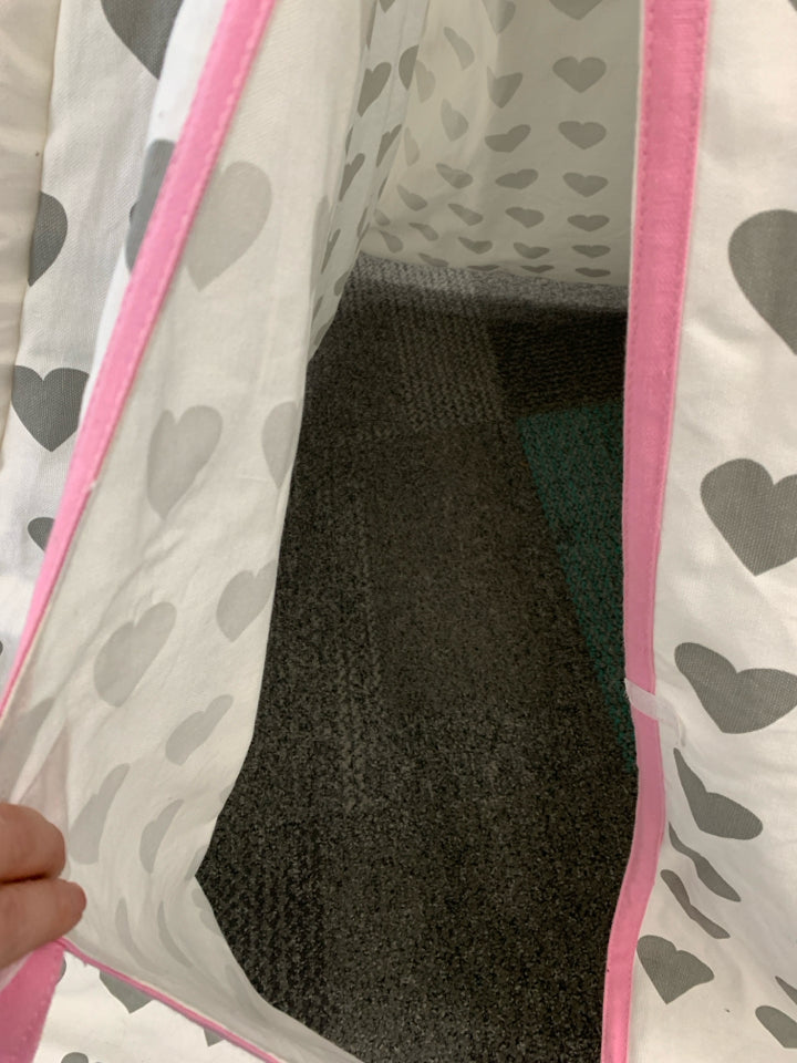 Heart Cotton canvas Teepee Play Tent