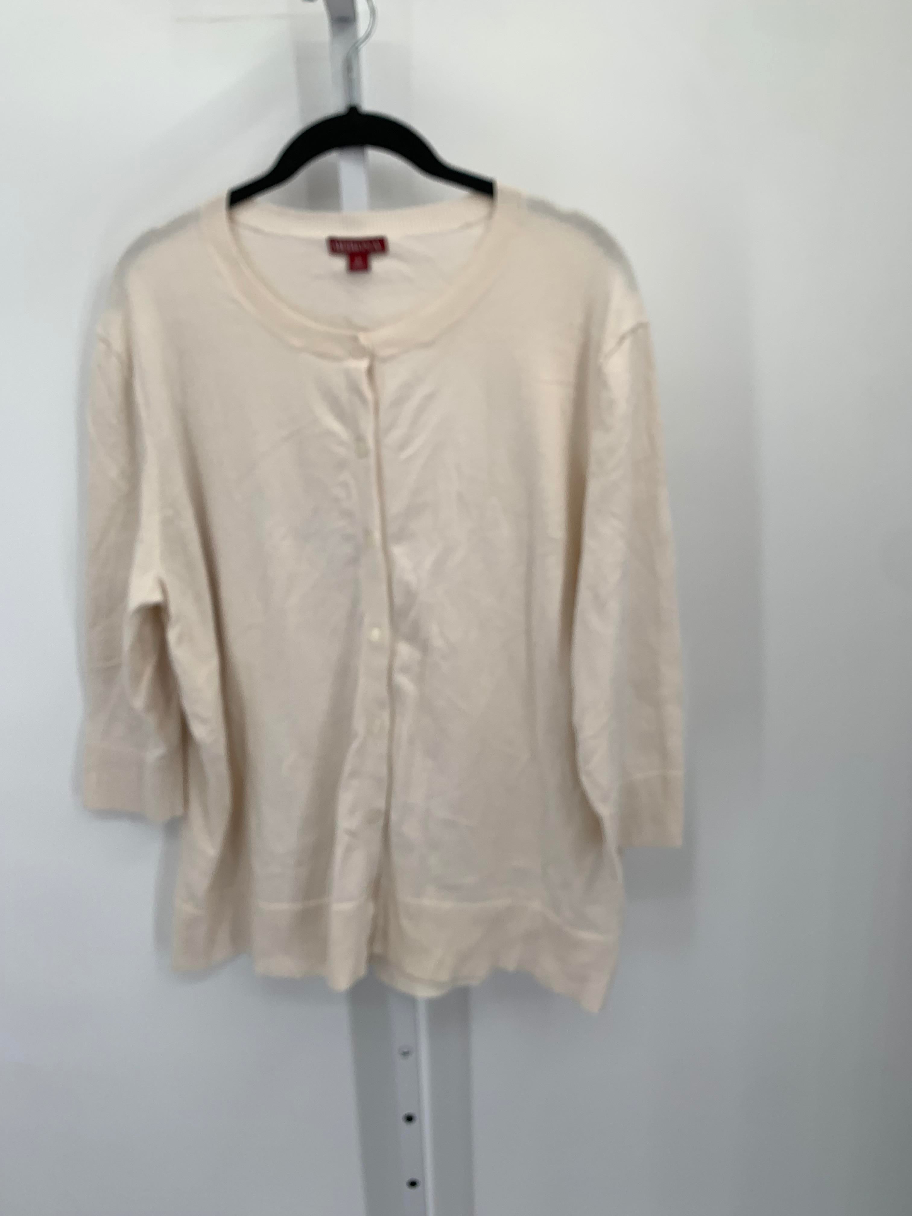 Merona Size 2X Womens 3/4 Sleeve Sweater