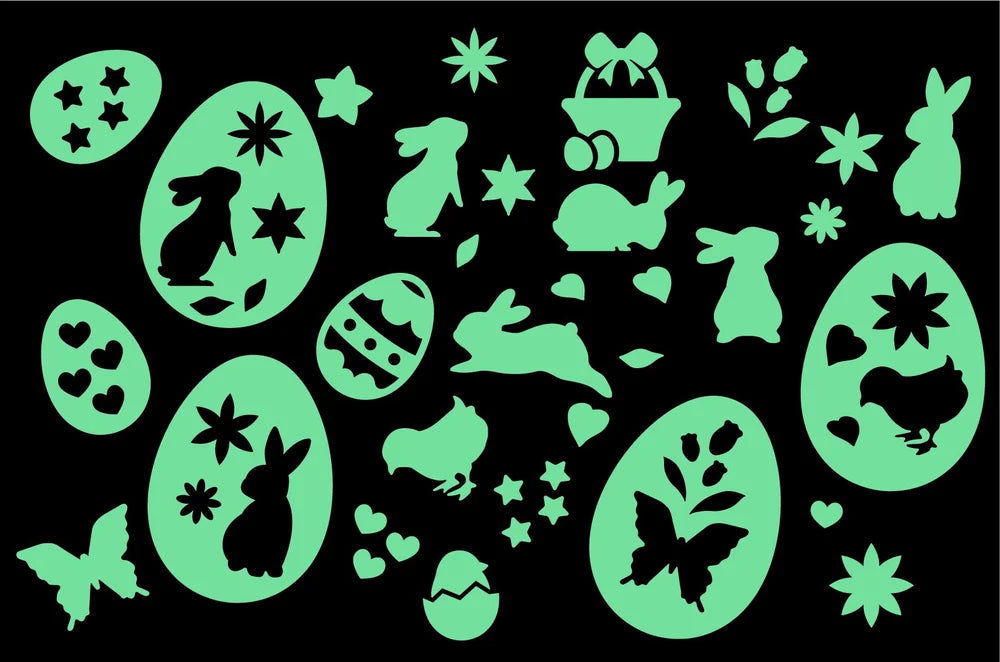 New GloPlay Luminous Easter Wonders Stickers