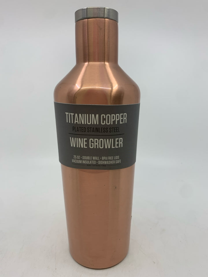 NIP TITANIUM COPPER WINE GROWLER.