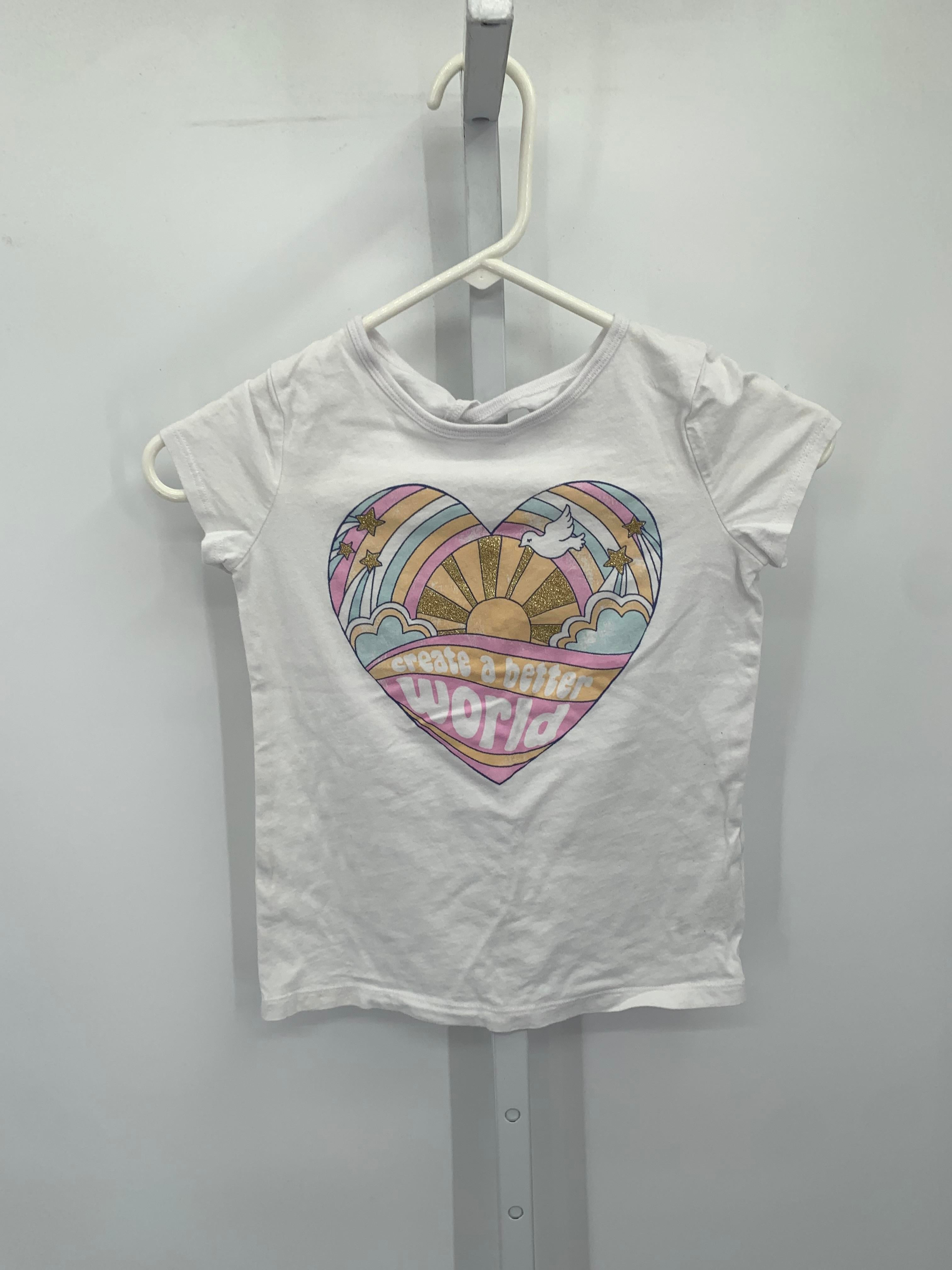 Carters Size 8 Girls Short Sleeve Shirt