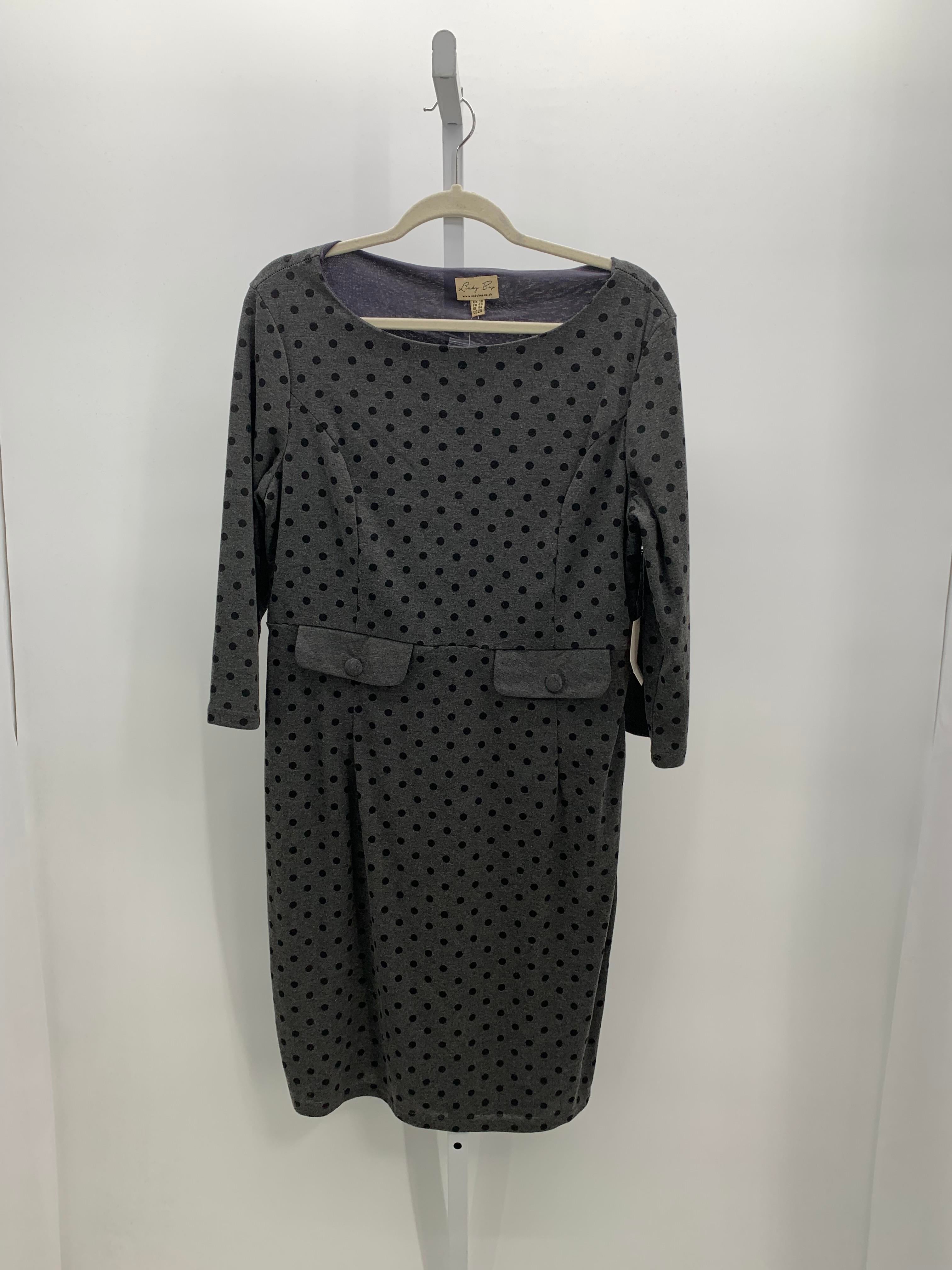 Size 2X Womens 3/4 Sleeve Dress