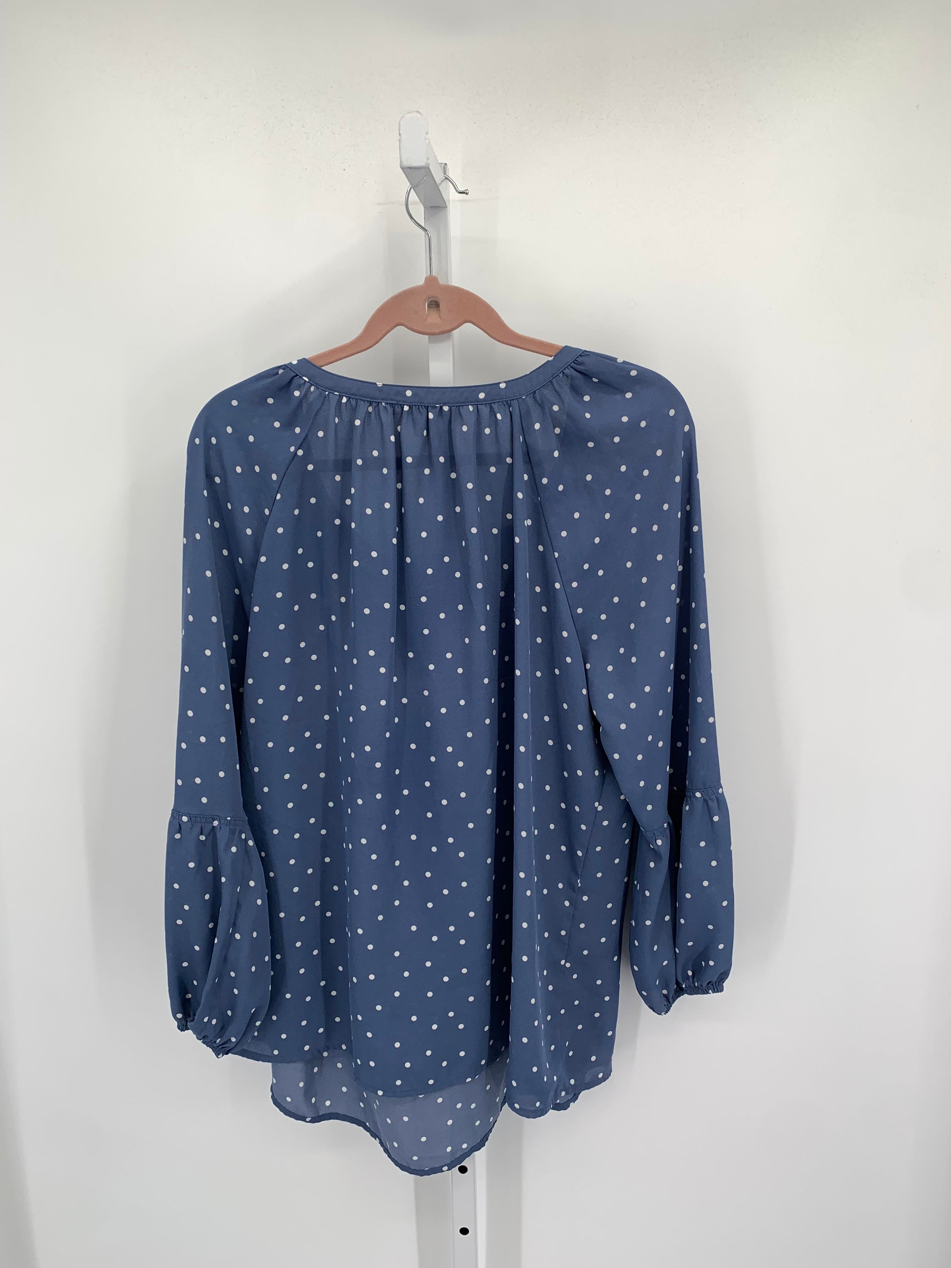 Size 1X Womens Long Sleeve Shirt