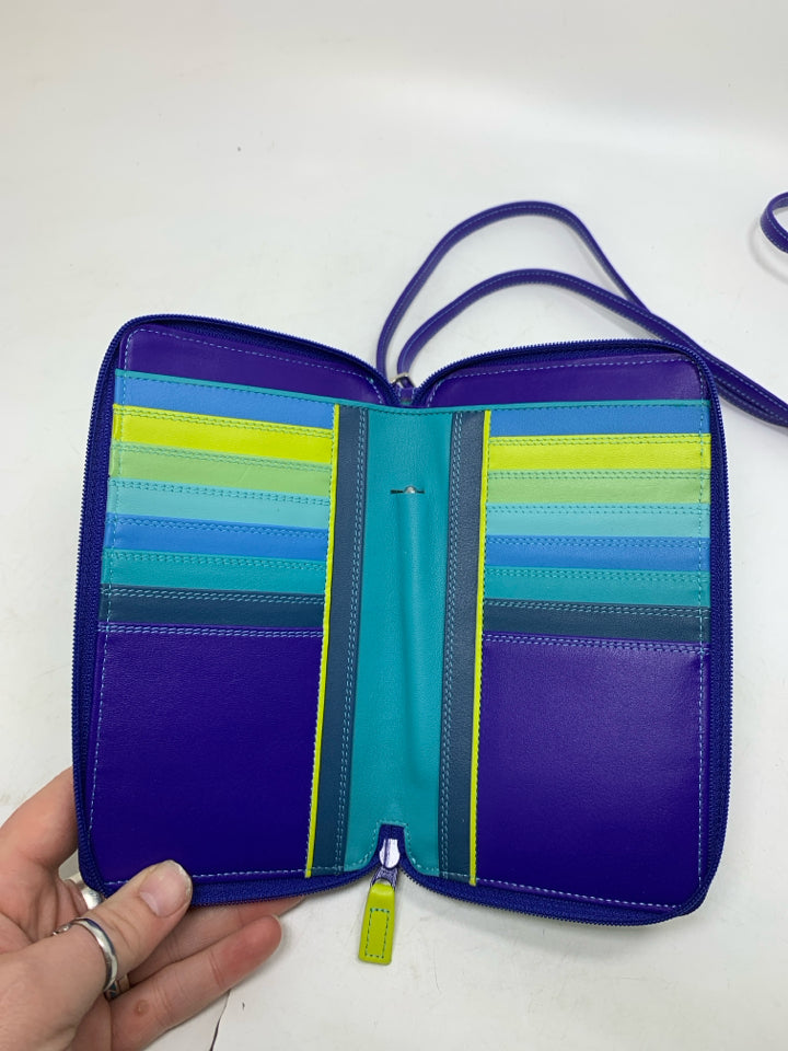MYWALIT Zip Round Multi Purse w/ Shoulder Strap