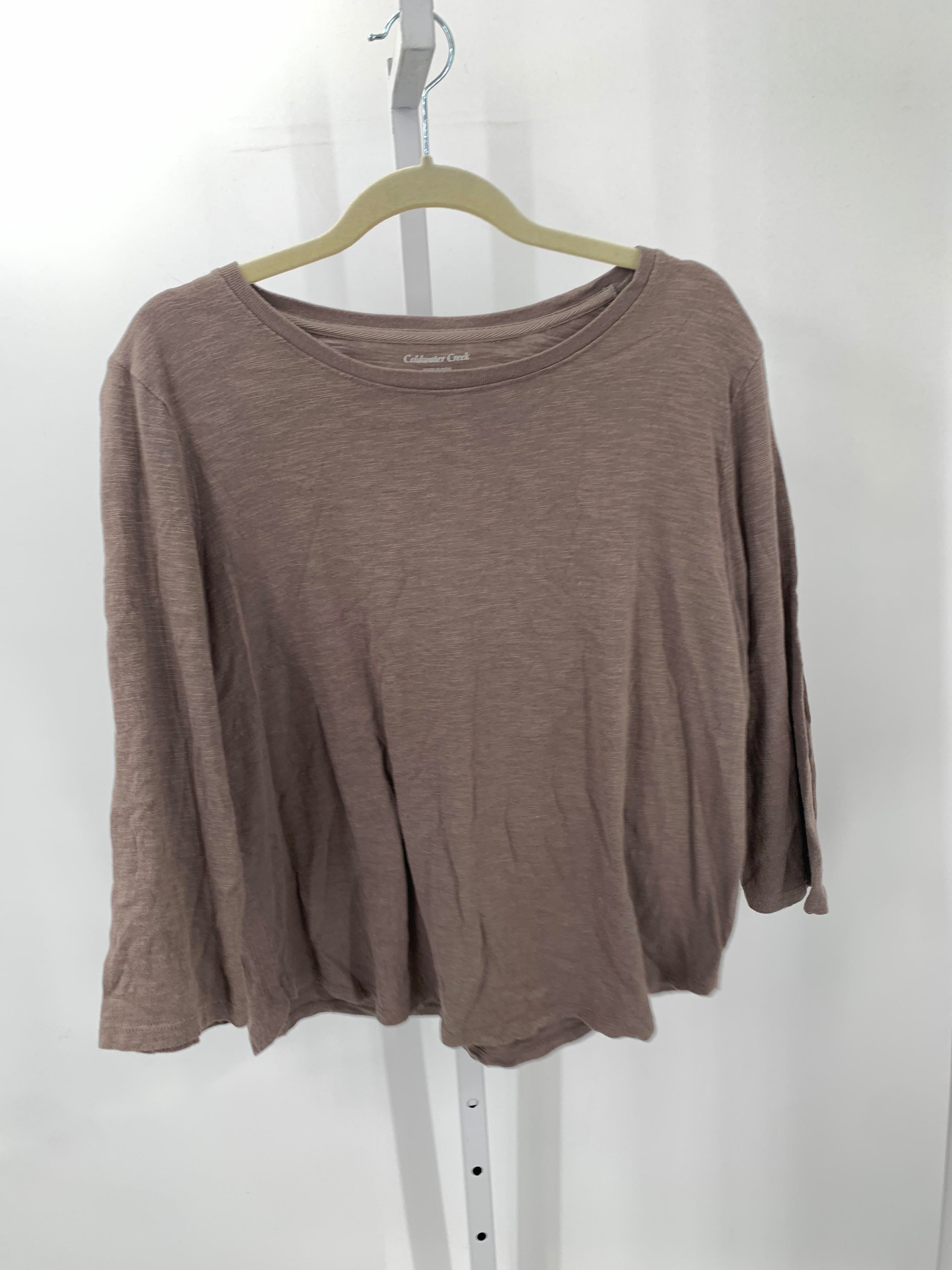 Coldwater Creek Size Large Petite Petite Long Sleeve Shirt