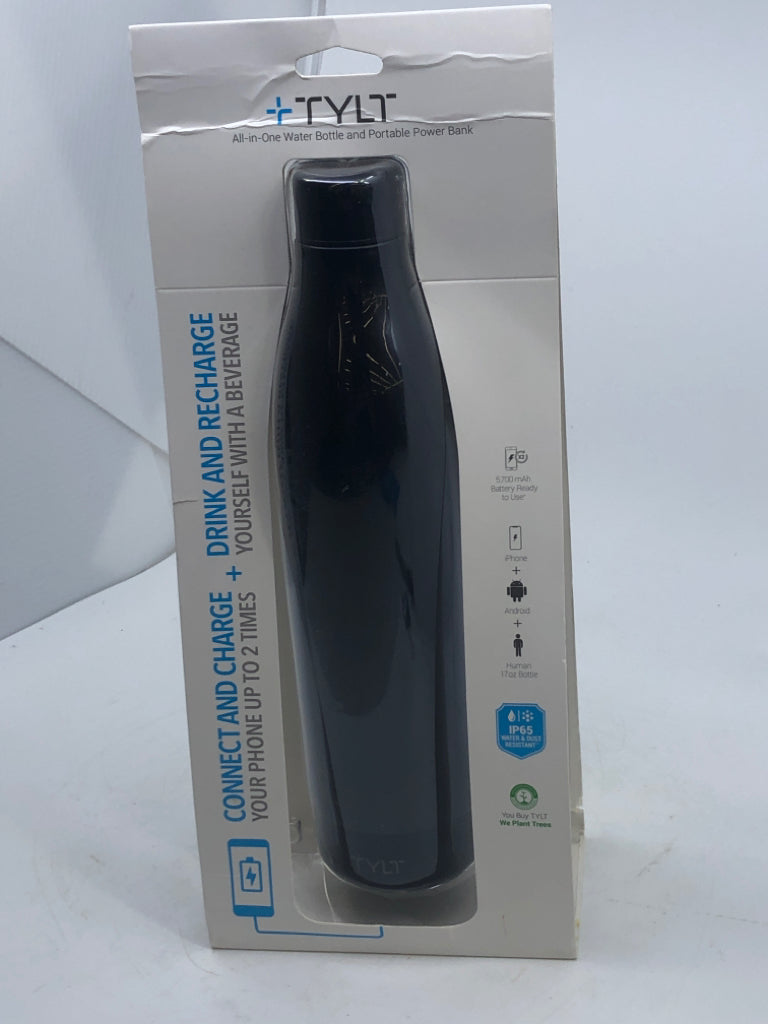 NIP TYLT WATER BOTTLE/PORTABLE POWER BANK.