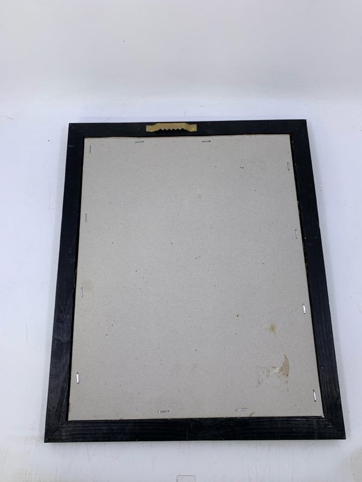 WELCOME FRAMED FABRIC PRINT.