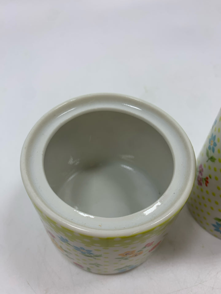 VTG MILLEFLEUR AVANT-GARDE FLORAL CREAM/SUGAR.