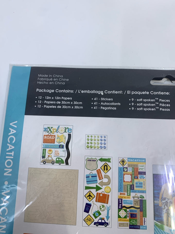NIP SCRAPBOOK VACATION REFILL KIT.