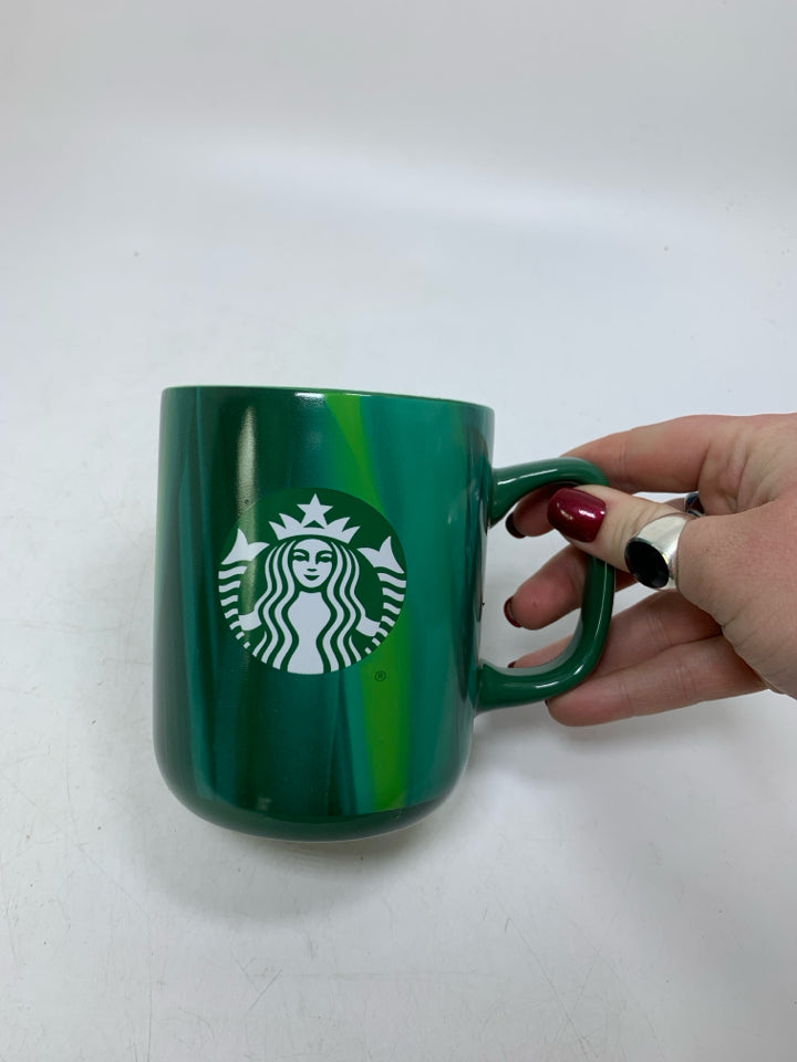 GREEN MARBLE 2022 STARBUCKS MUG.