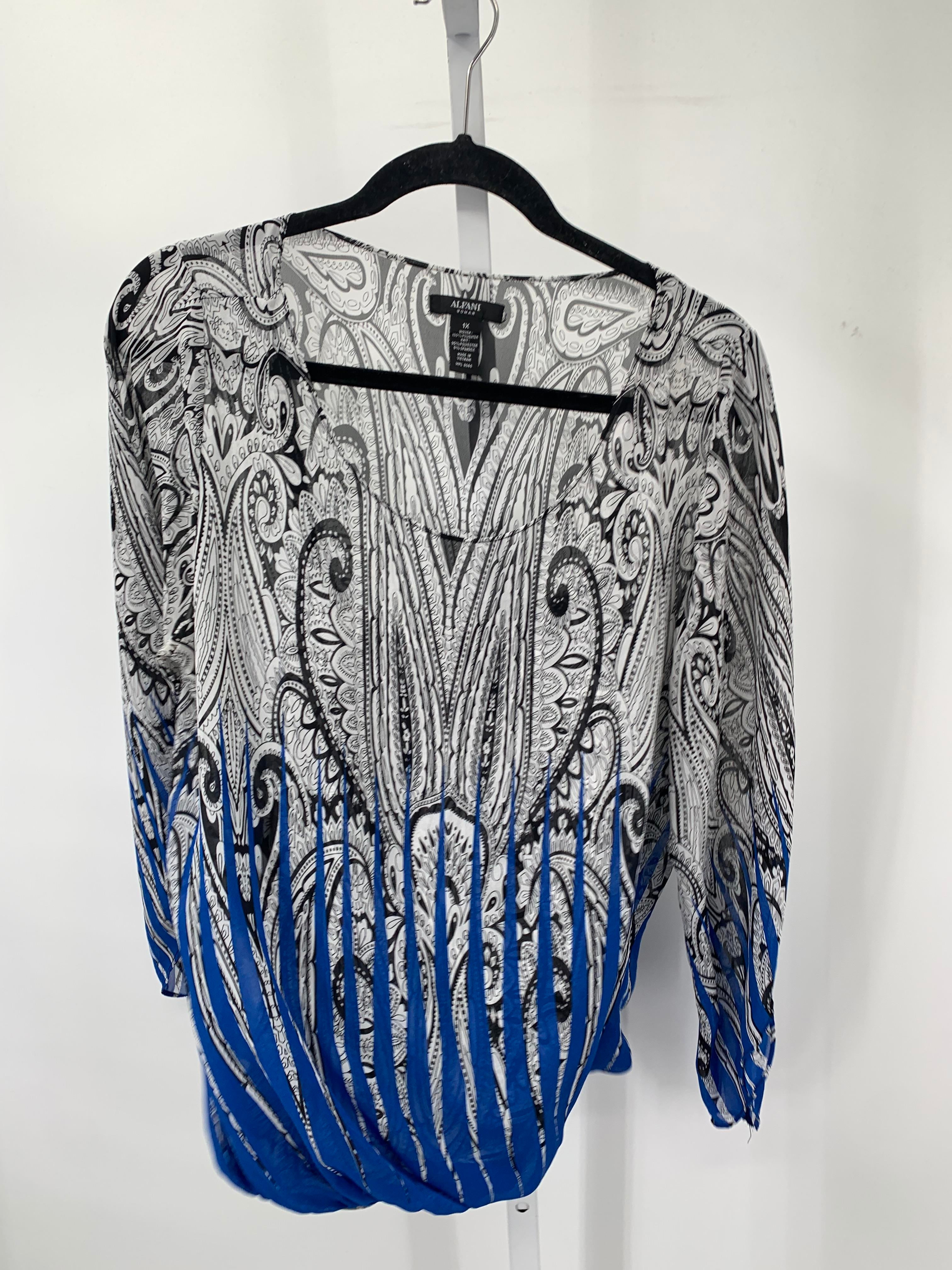 Alfani Size 1X Womens Long Sleeve Shirt