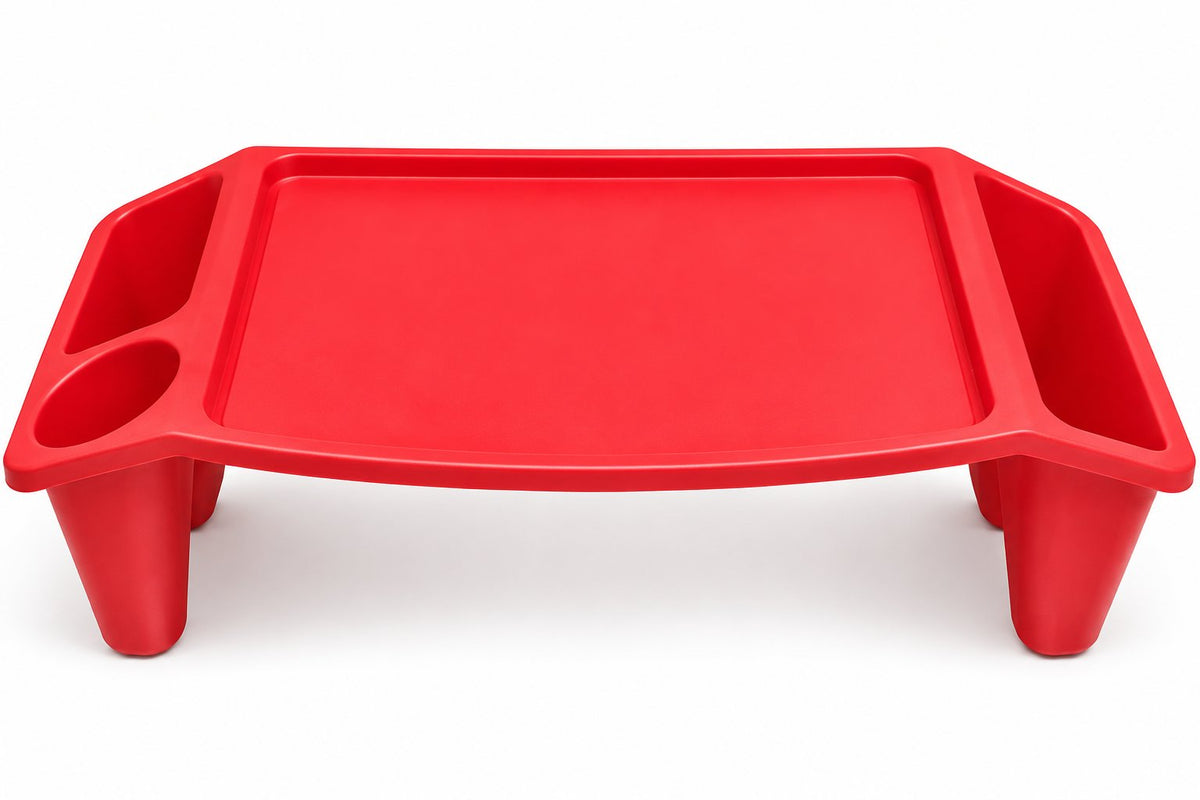 Red Plastic Lap Tray
