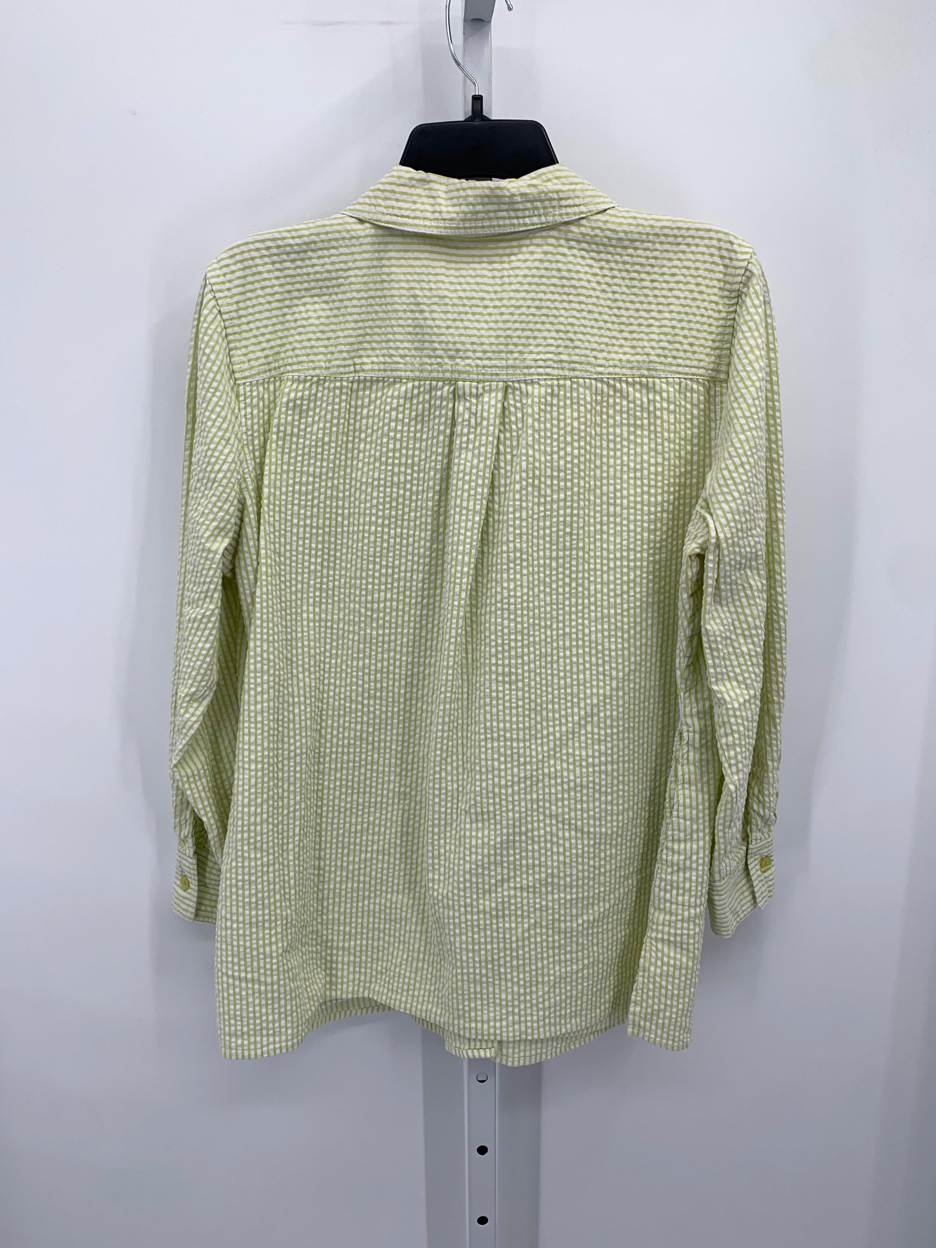 d & co. Size Medium Petite Petite Long Sleeve Shirt