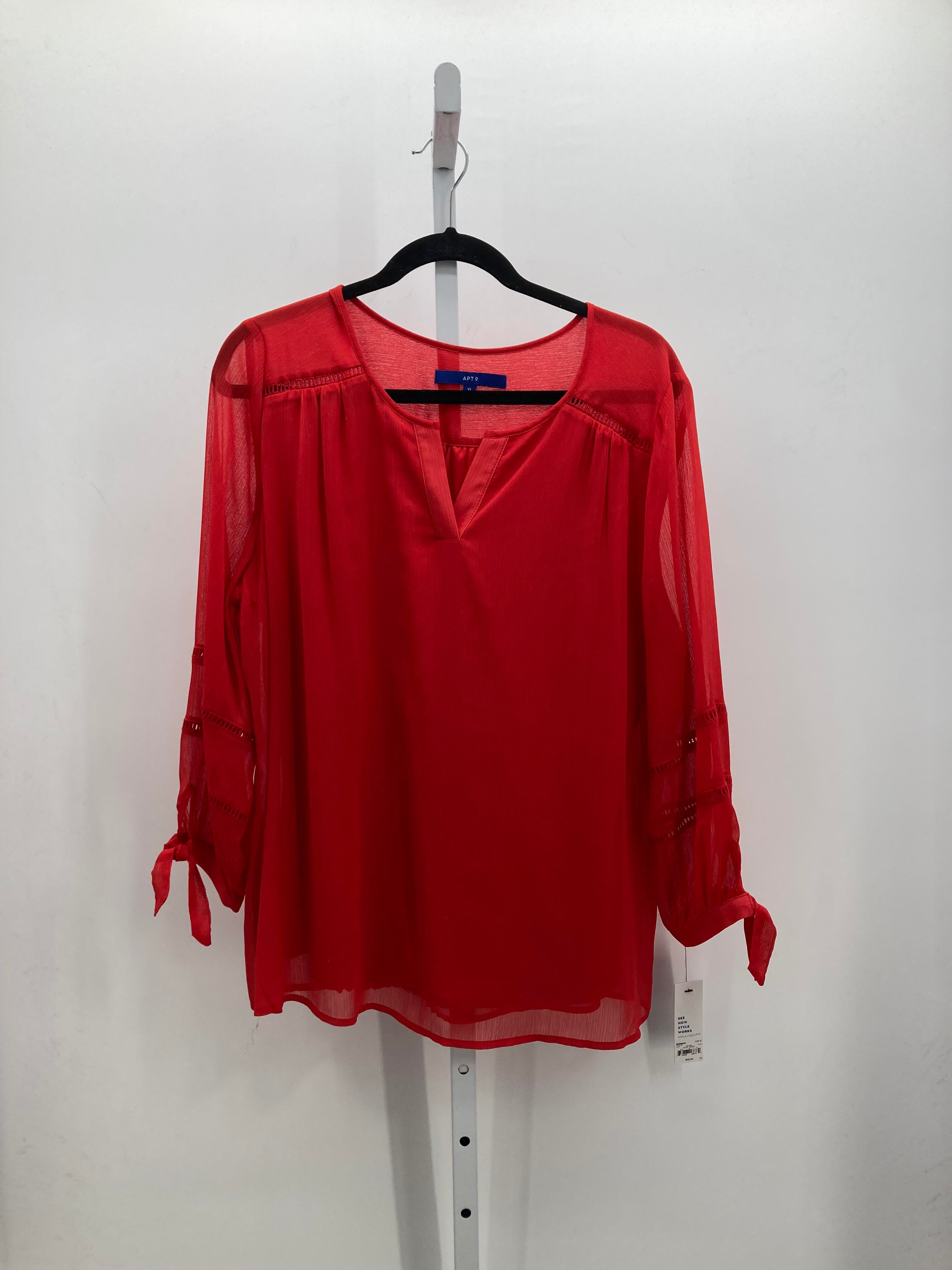 Apt. 9 Size Extra Large Misses 3/4 Sleeve Shirt