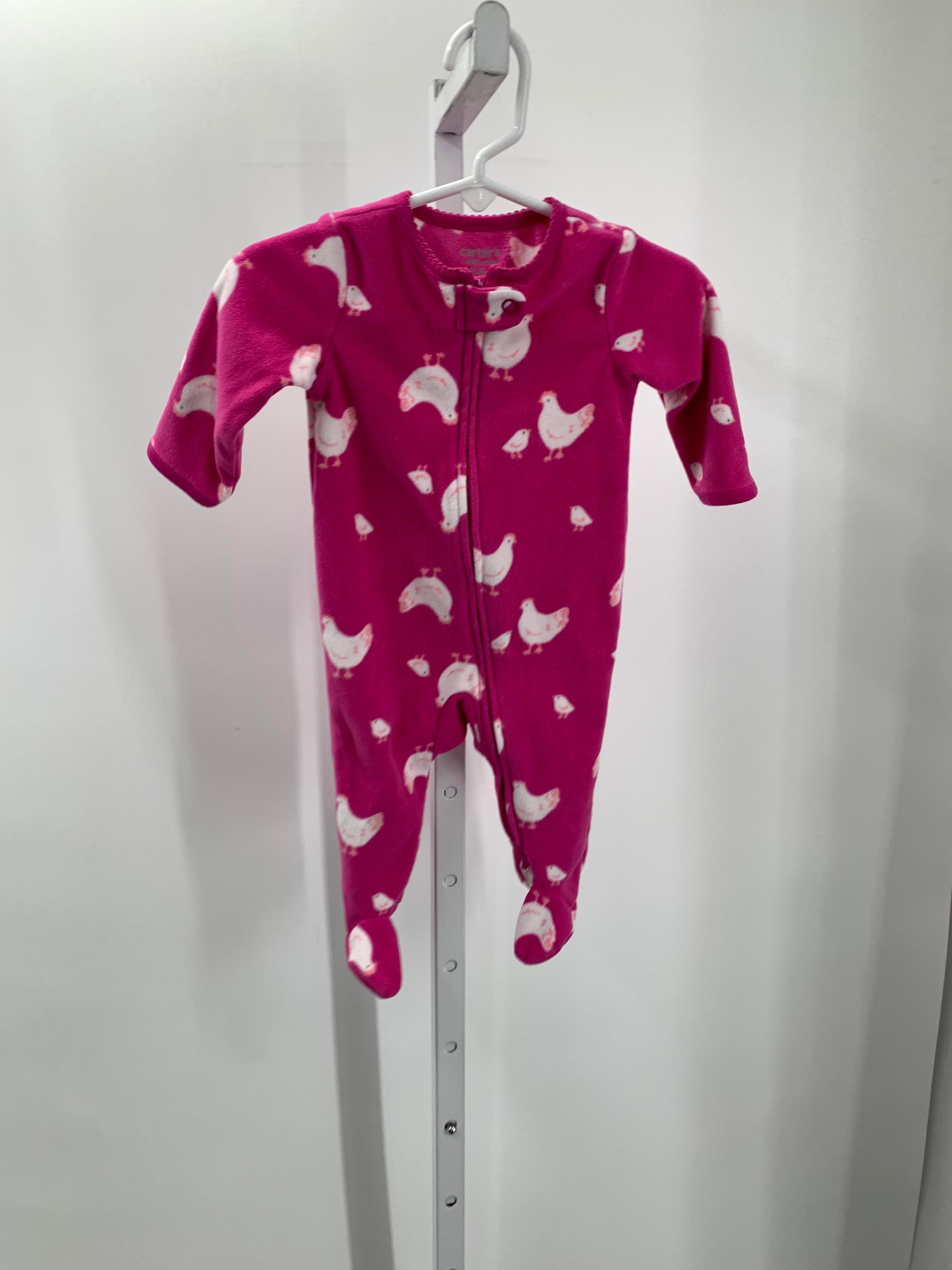 Carters Size 3-6 Months Girls Long Slv. Romper