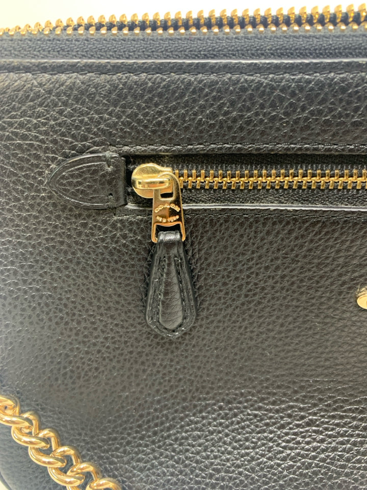 Coach Nolita Wristlet/Bag Chain Pebbled Leather Gold Hardware F53340