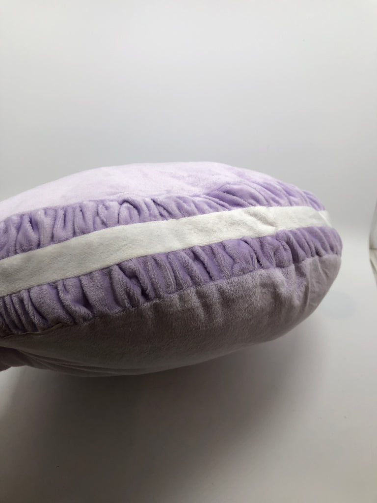 PURPLE MACAROON PILLOW.