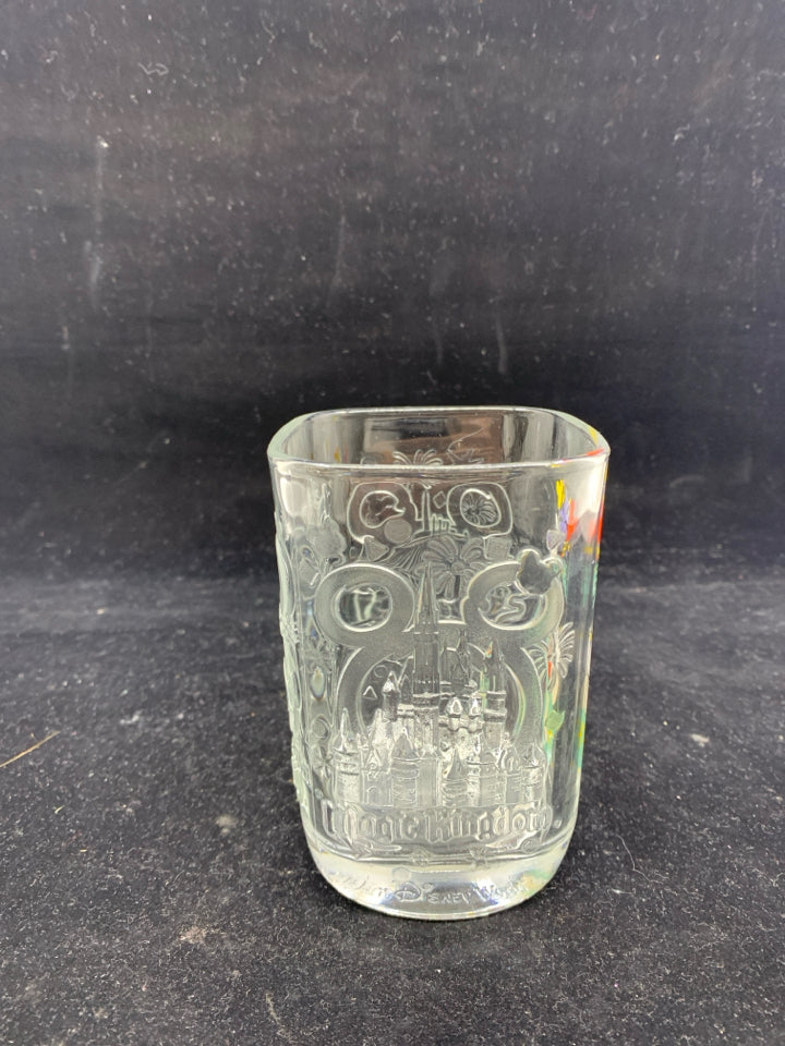 EMBOSSED MICKEY MOUSE GLASS.