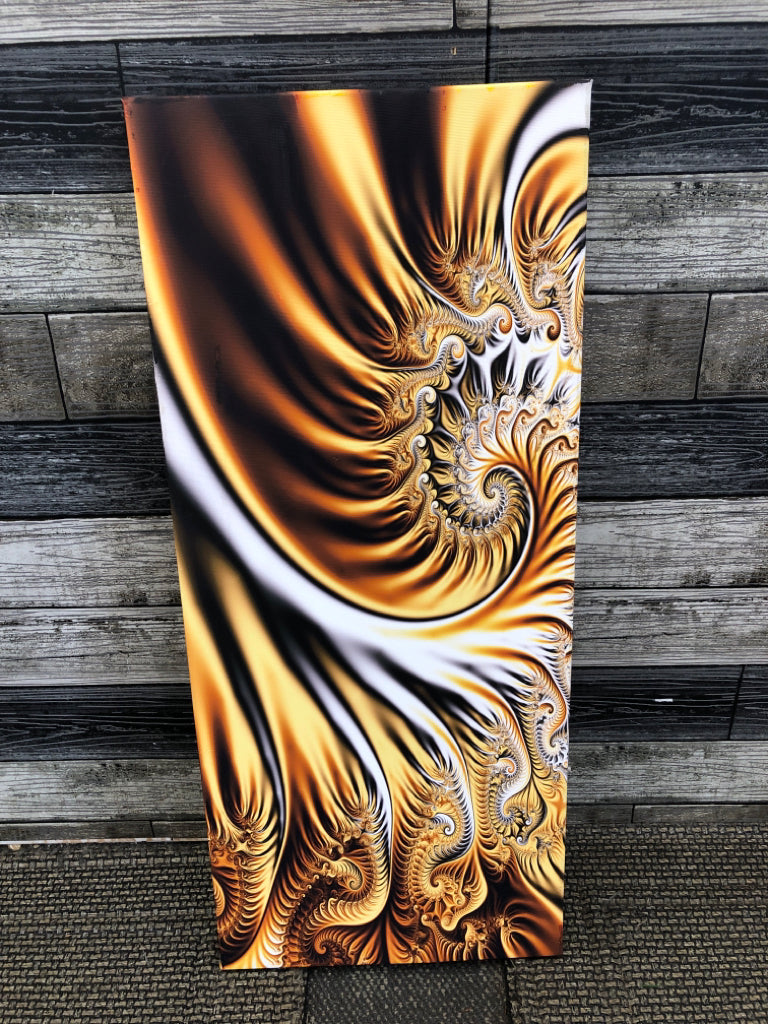 SWIRL ABSTRACT CANVAS WALL ART.
