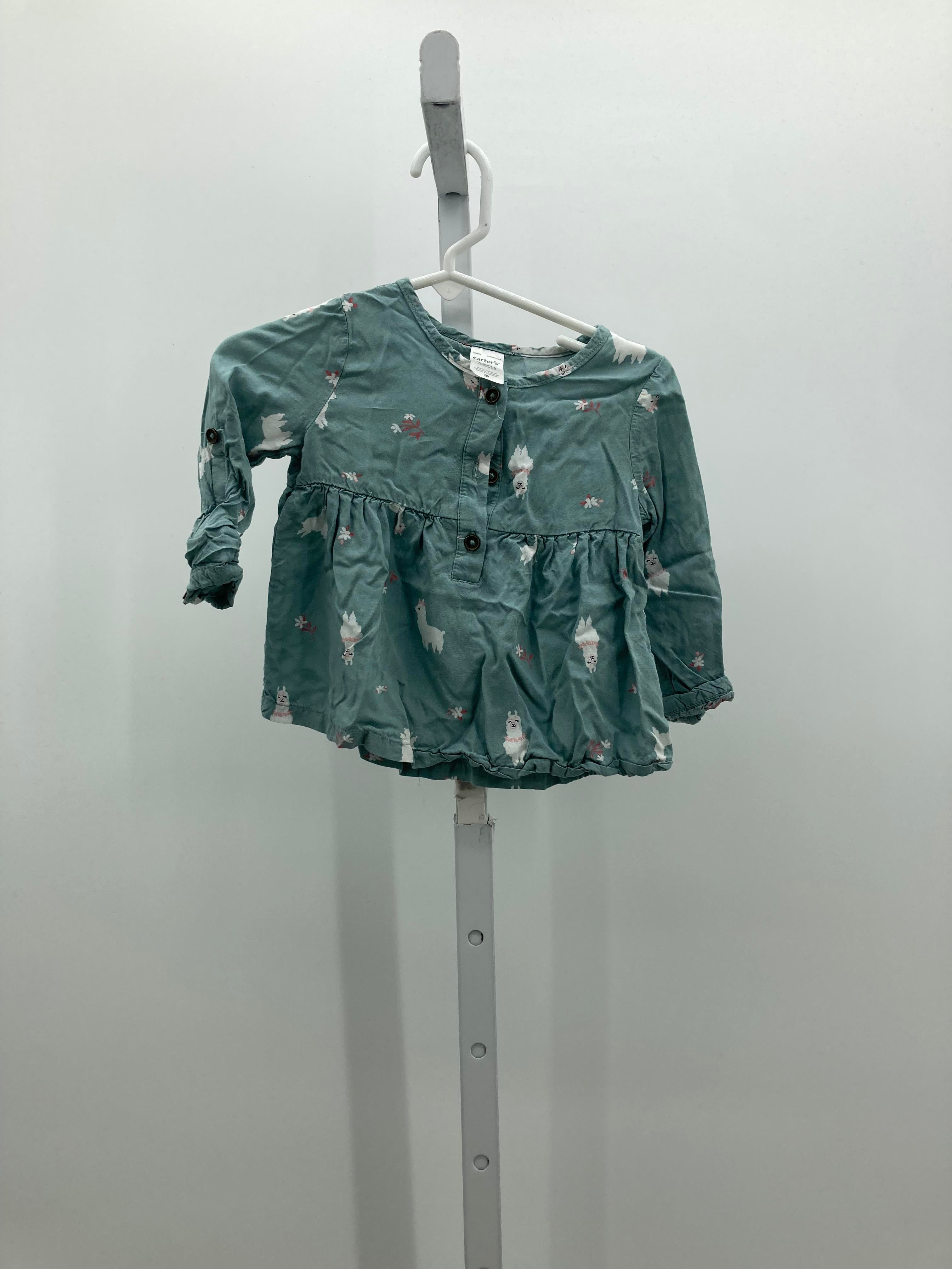 Carters Size 12 Months Girls Long Sleeve Shirt