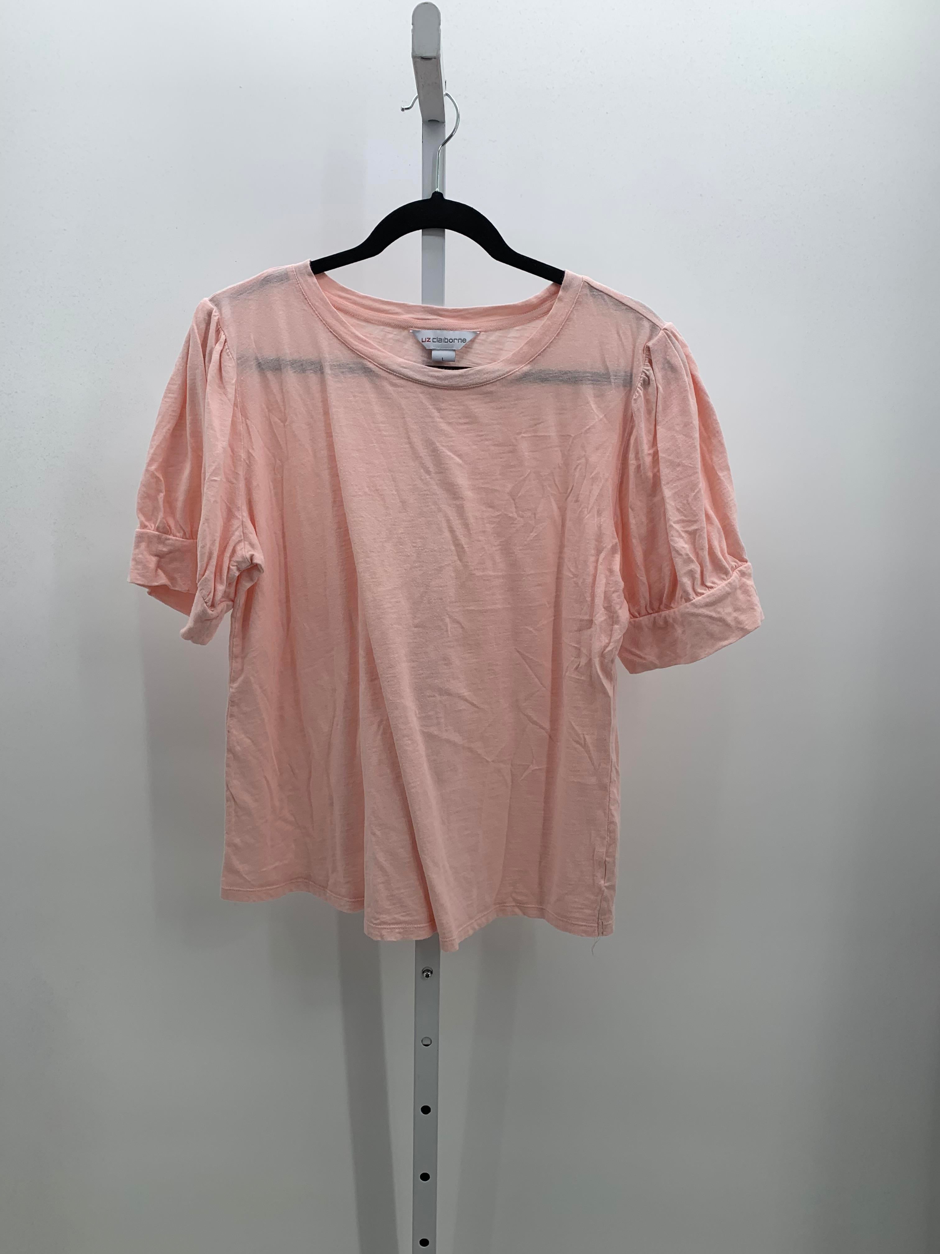 Liz Claiborne Size Large Misses Short Sleeve Shirt