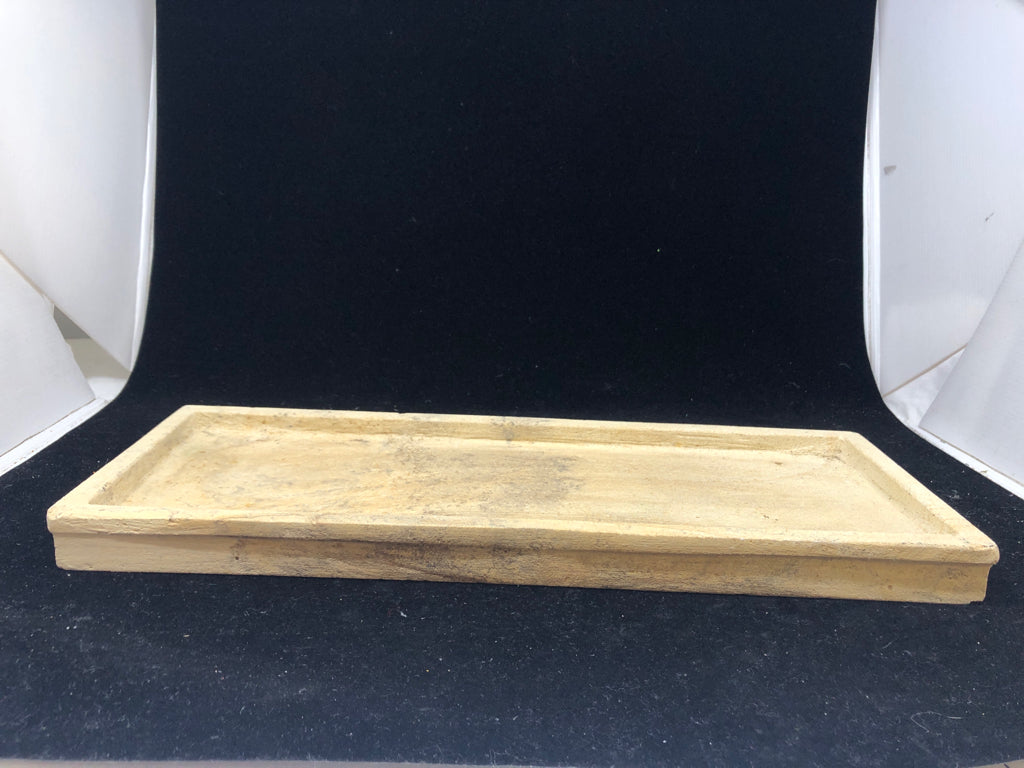 HEAVY RECTANGLE STONE TRAY.