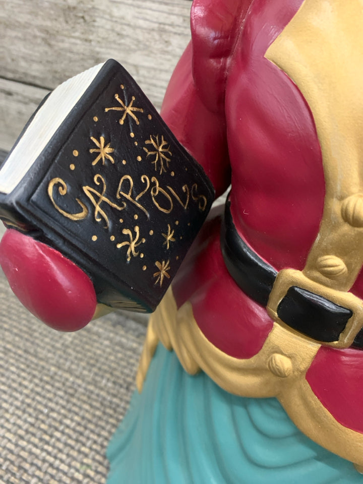 VTG LARGE WOMAN CAROLER FIGURE.
