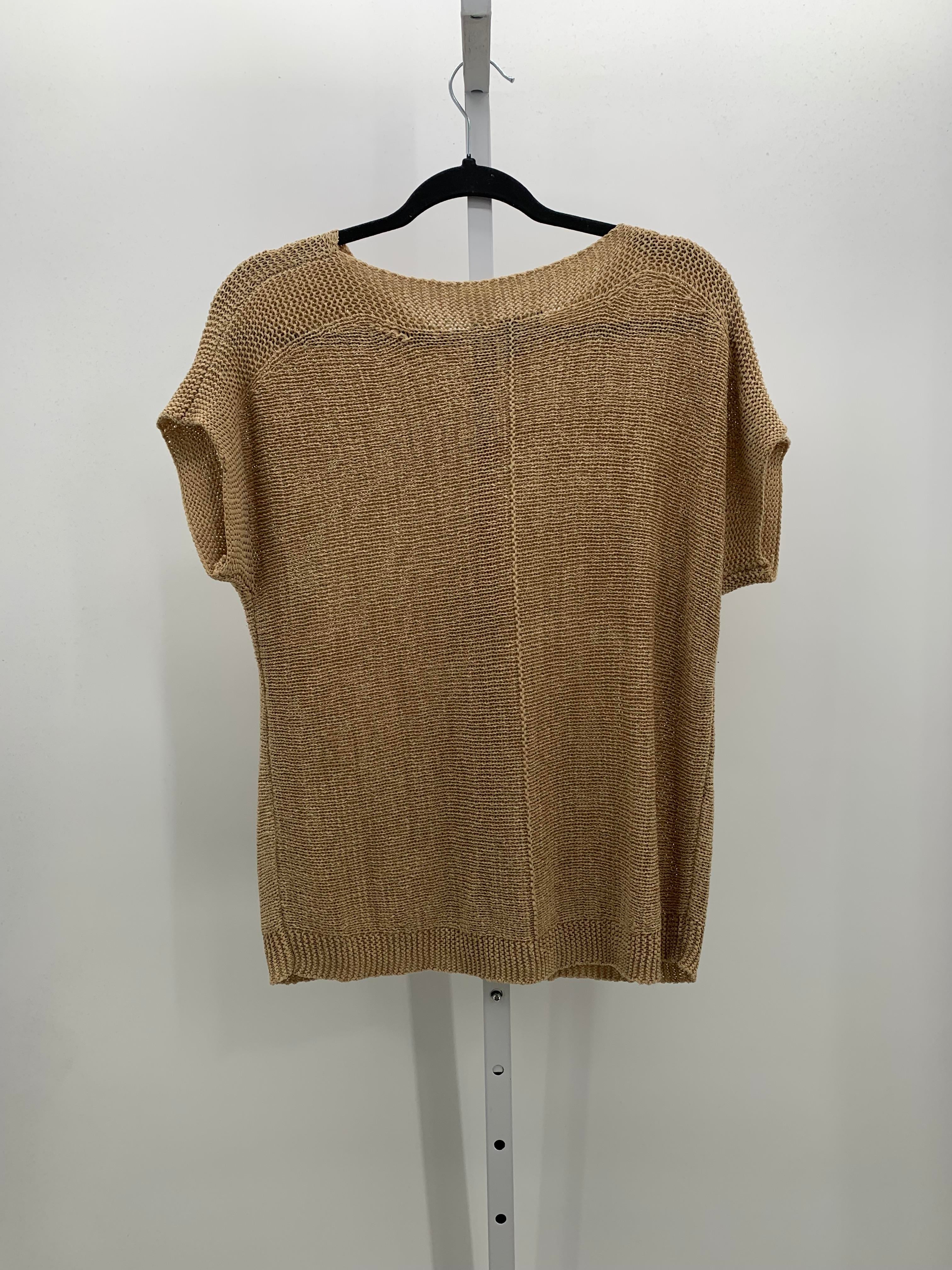 Cable & Gauge Size Large Misses Short Slv Sweater
