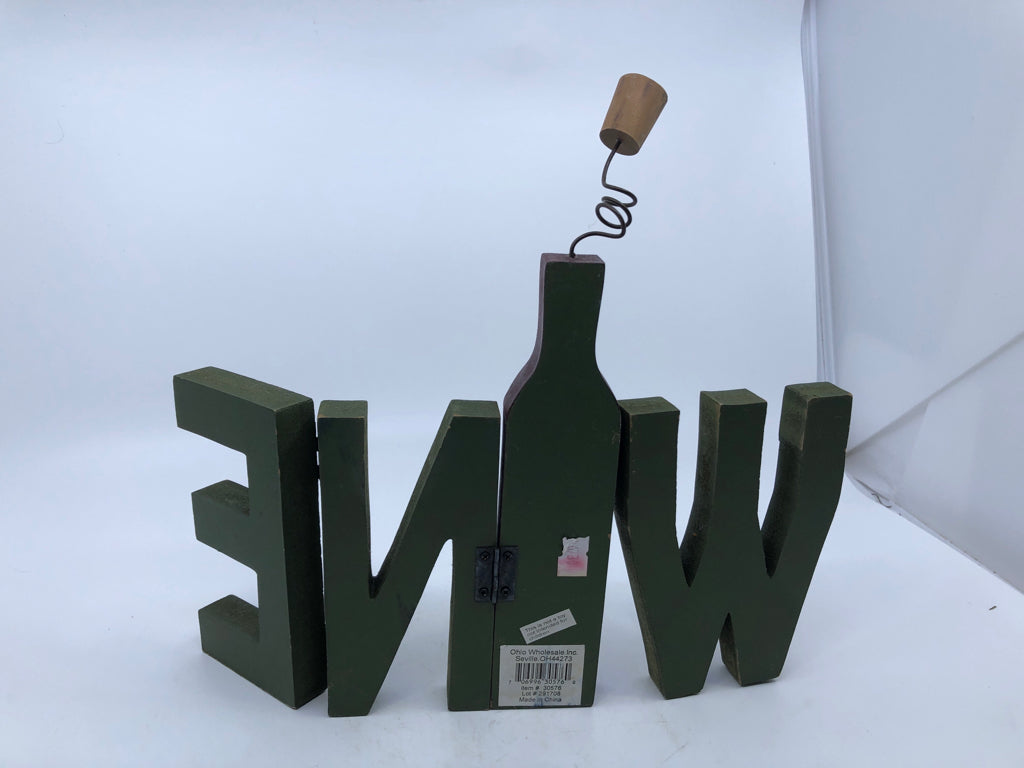 WINE GREEN/MAROON CUTOUT FOLDABLE SIGN.