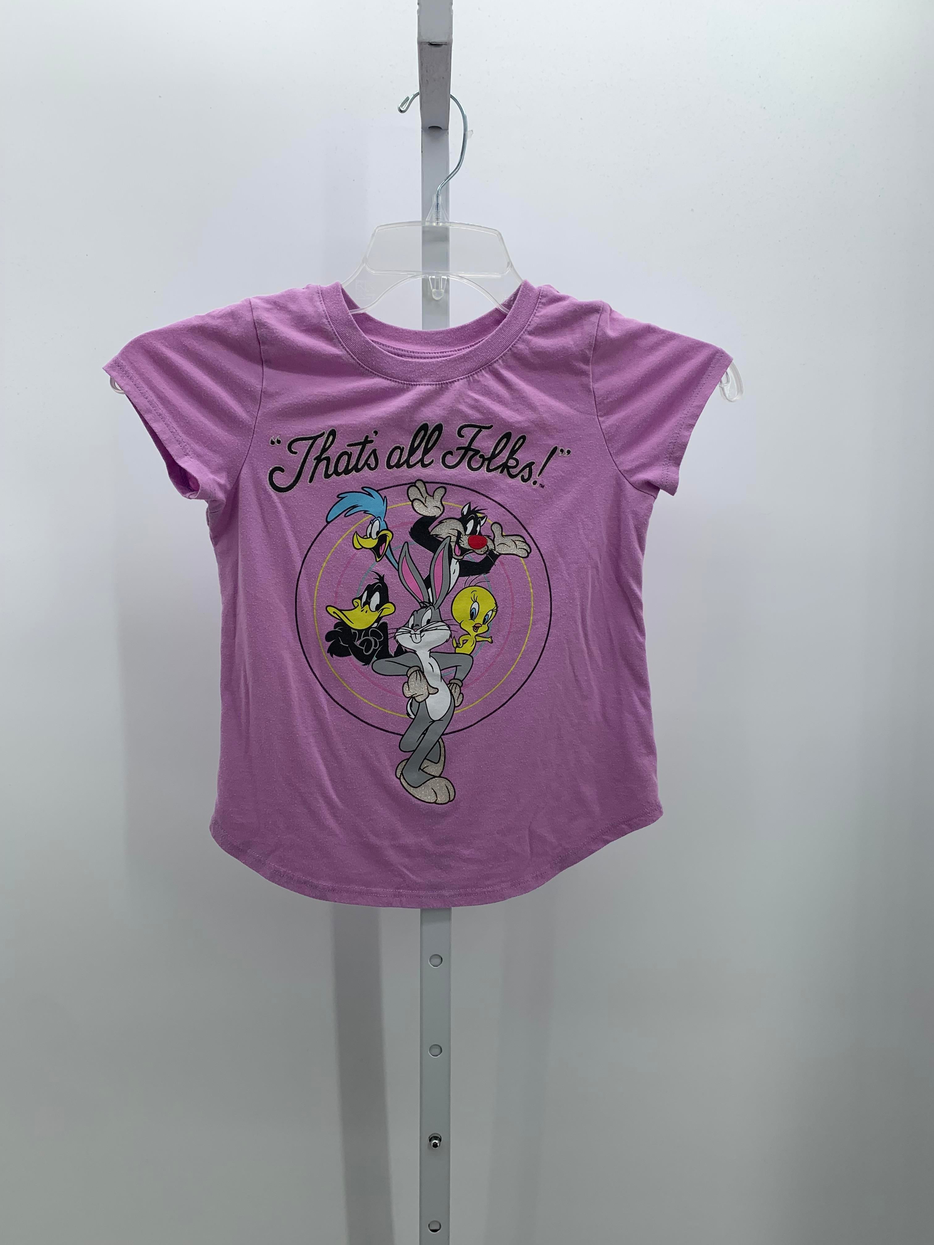 Looney Tunes Size 8-10 Girls Short Sleeve Shirt