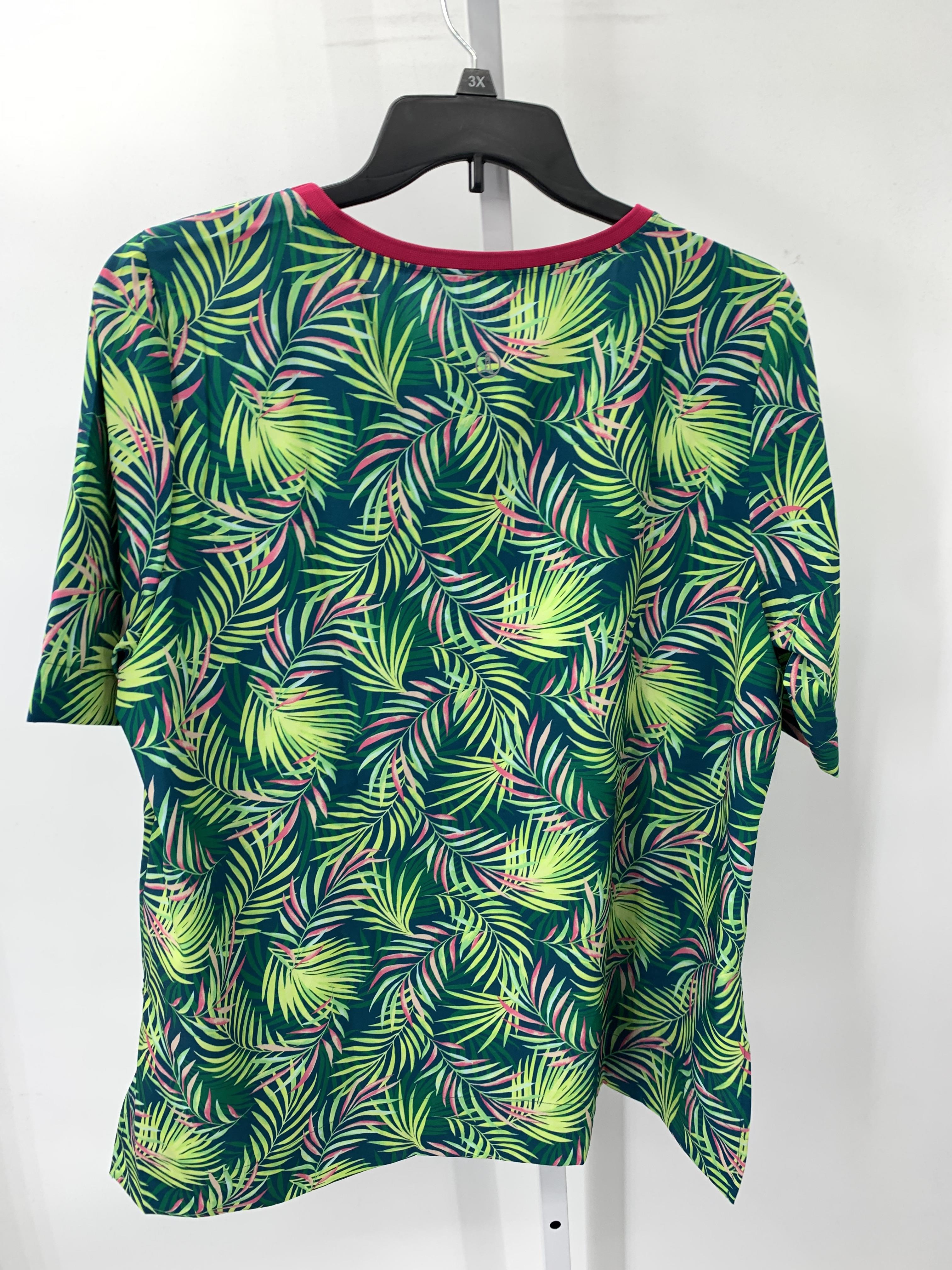 Lands End Size 1X Womens Short Sleeve Shirt