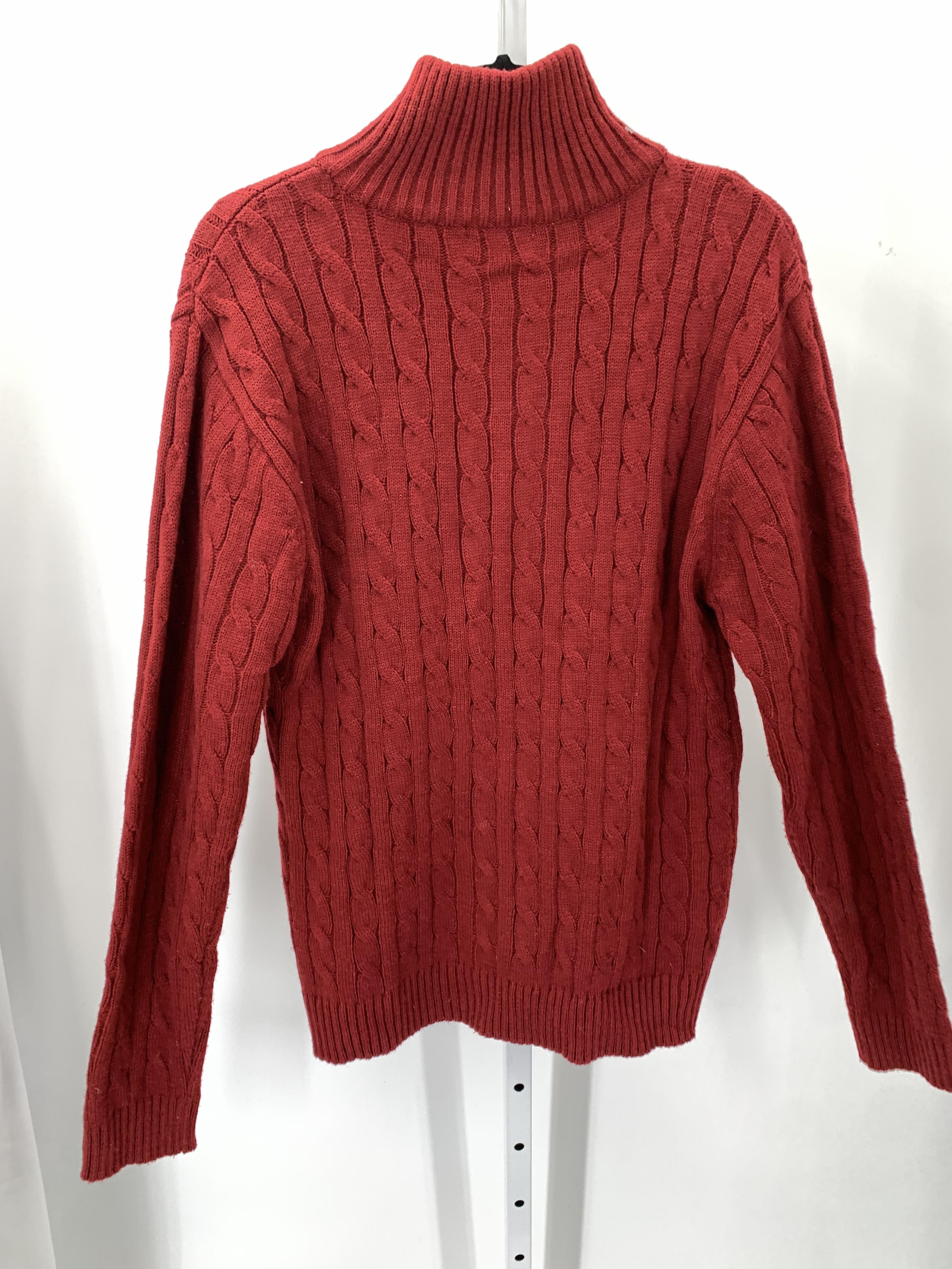 CABLE KNIT SWEATER.