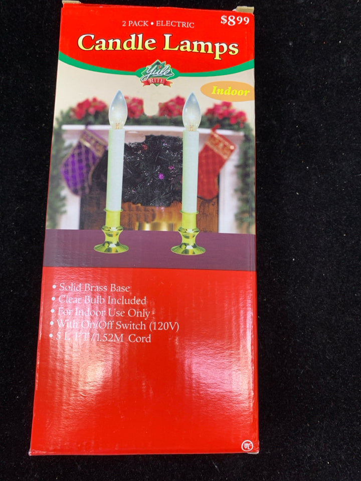 2 NIP CANDLE LAMPS